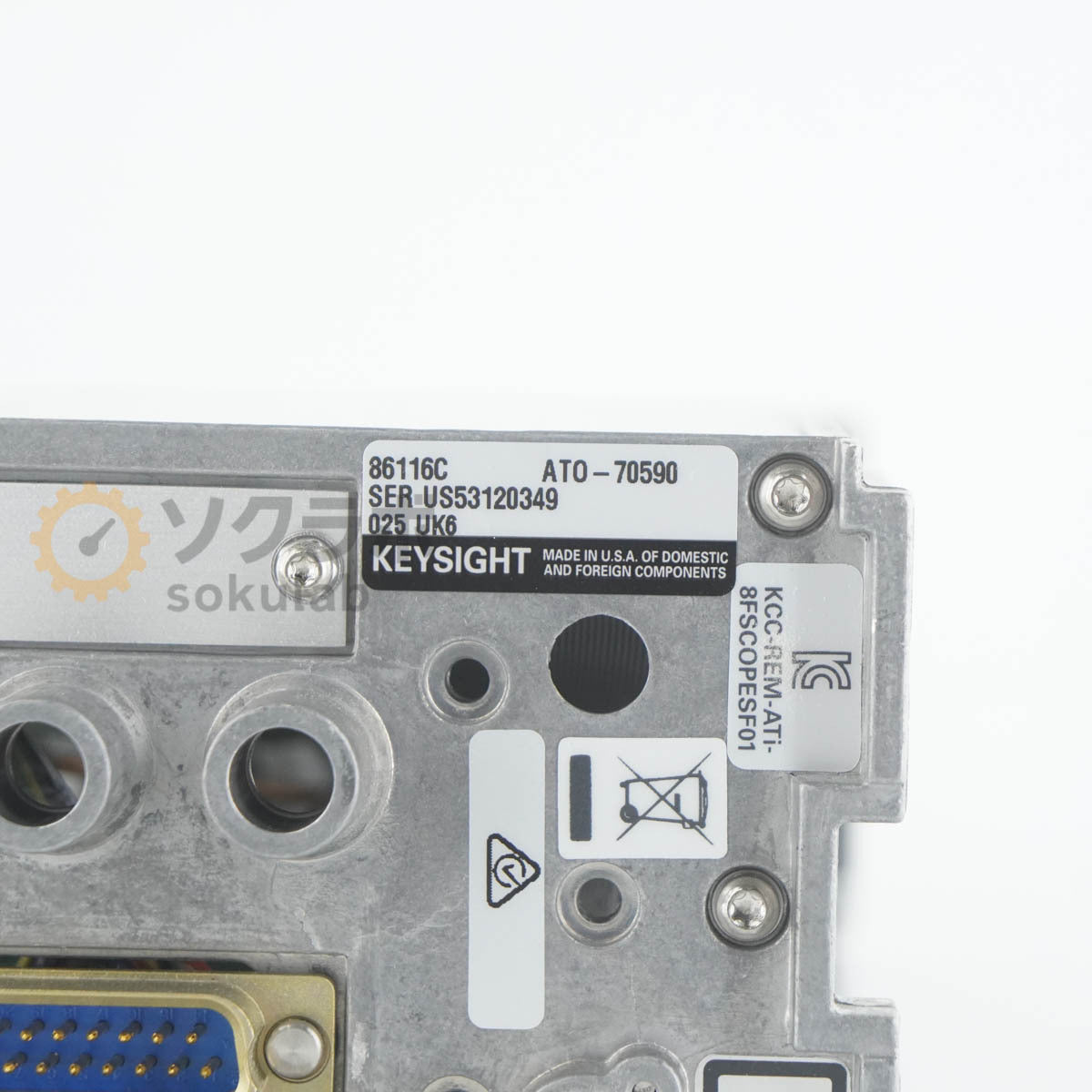 Keysight 86116C 80GHz Electrical 40GHz Optical Oscilloscope OE Module OPT 025 UK6 [e1244324227]