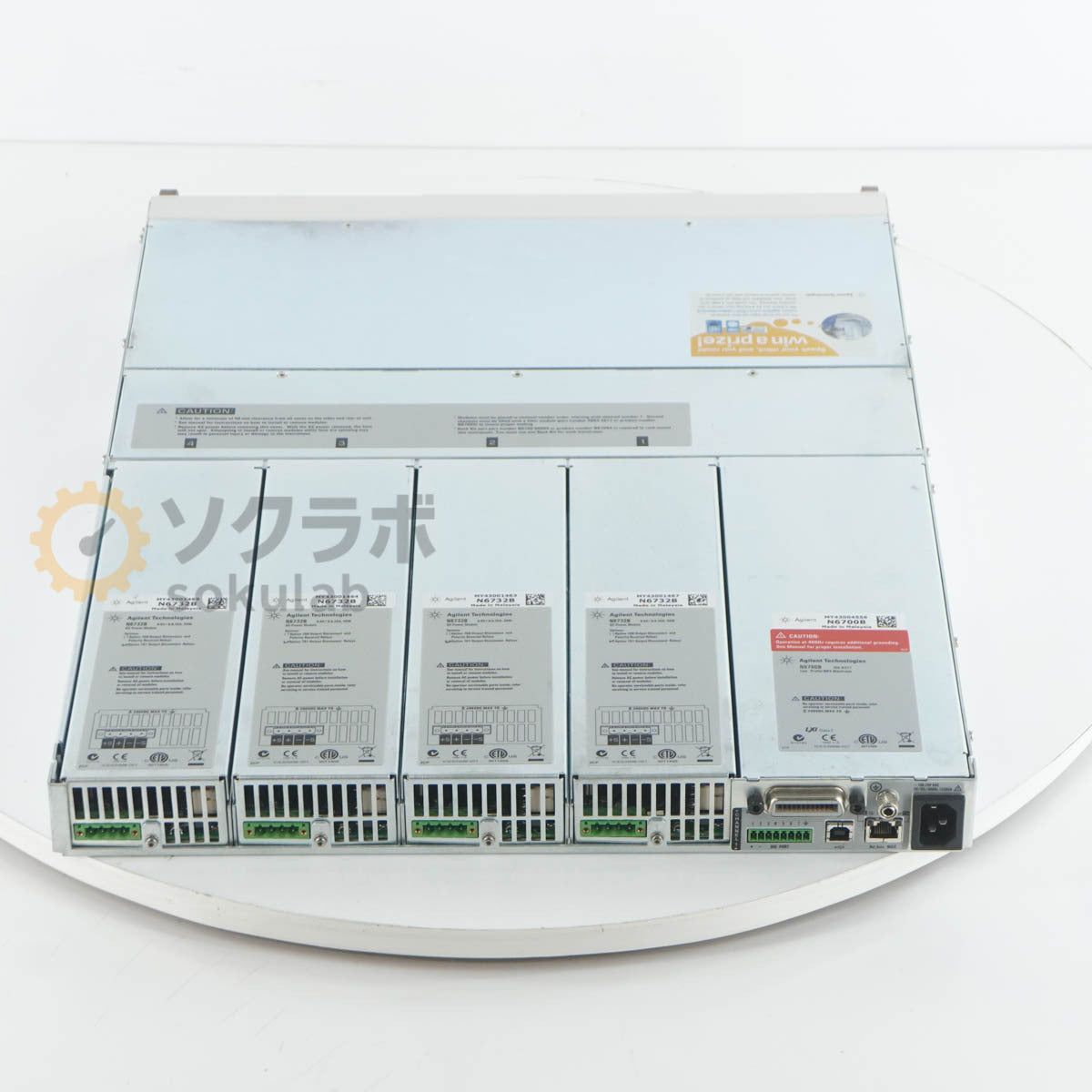 Agilent N6700B Low Profile MPS Mainframe DC Power Module 400W with N6732B*4 OPT 761 [l1244333167]