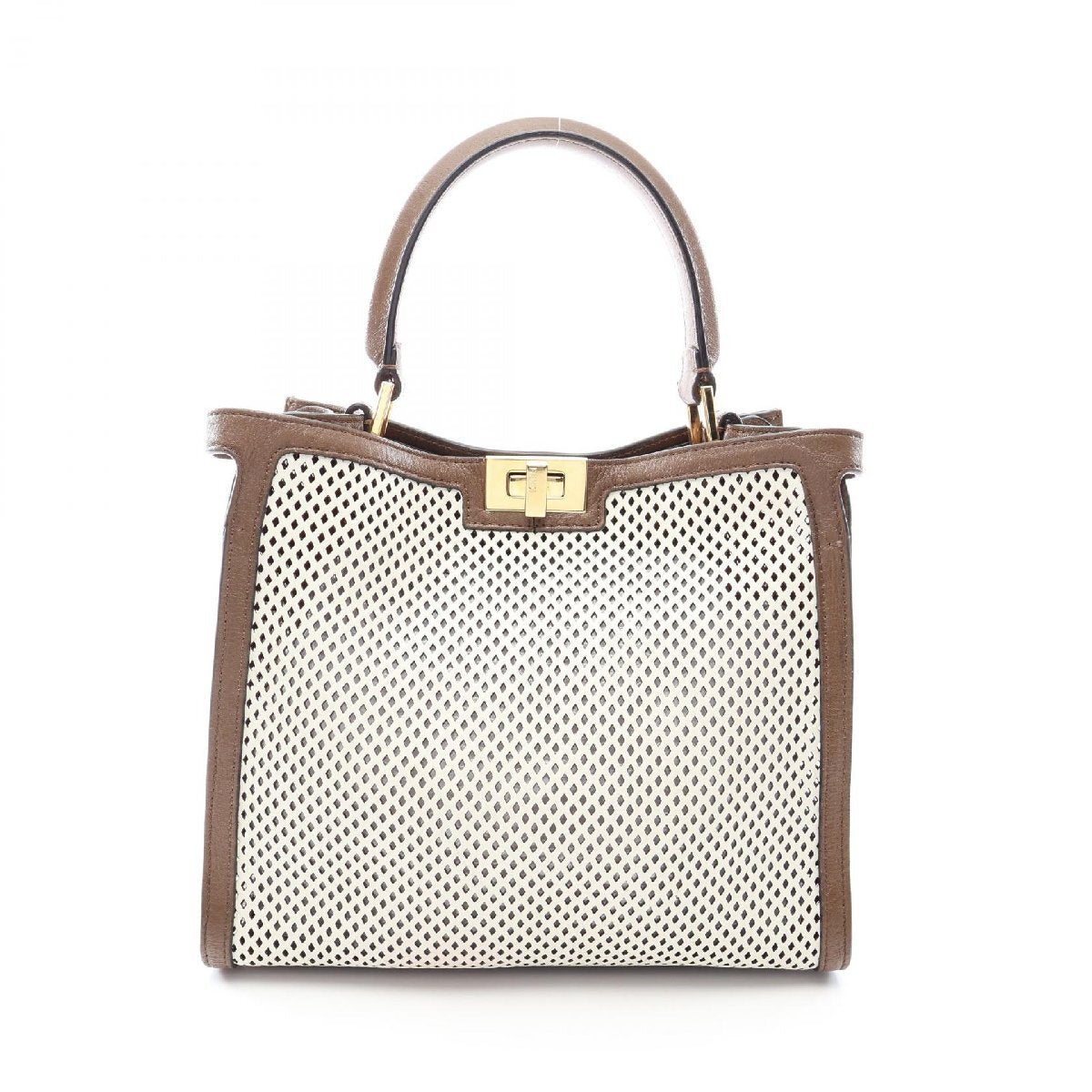FENDI 8BN310 Peekaboo X-Lite Medium Punching Handbag Leather [g1244544360]