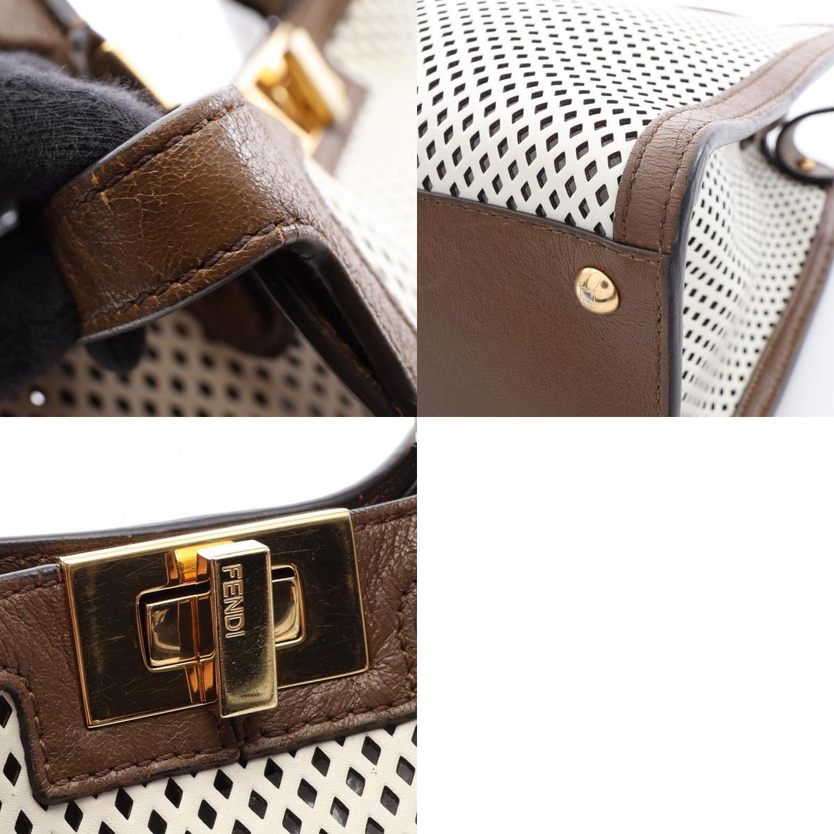 FENDI 8BN310 Peekaboo X-Lite Medium Punching Handbag Leather [g1244544360]