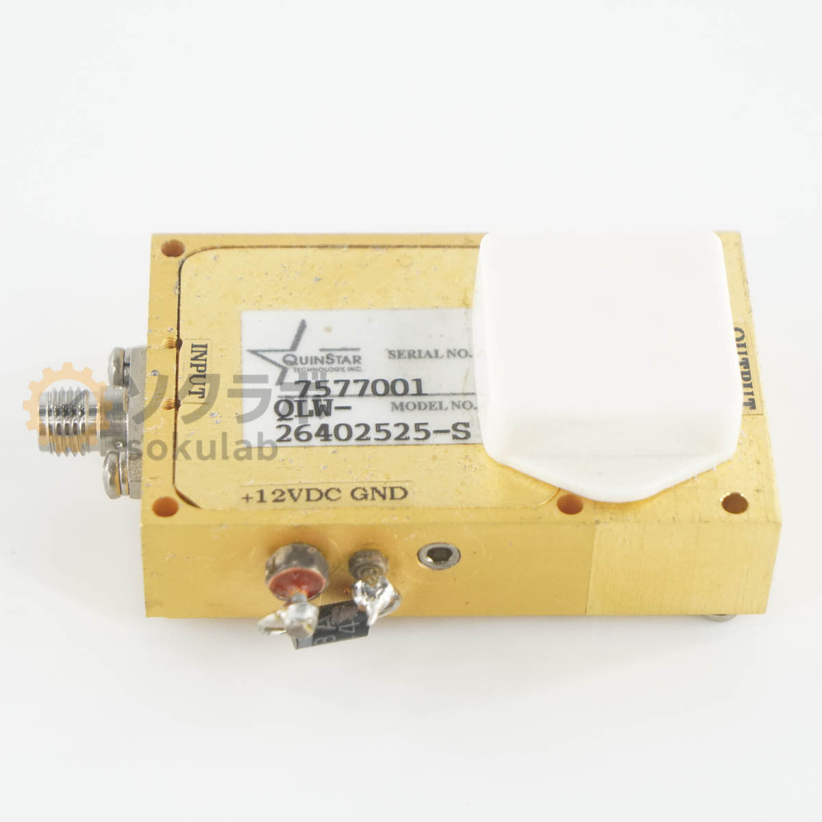 QUINSTAR QLW-26402525-S Amplifier WR-28 UG-599 K Connector Waveguide [x1244570814]
