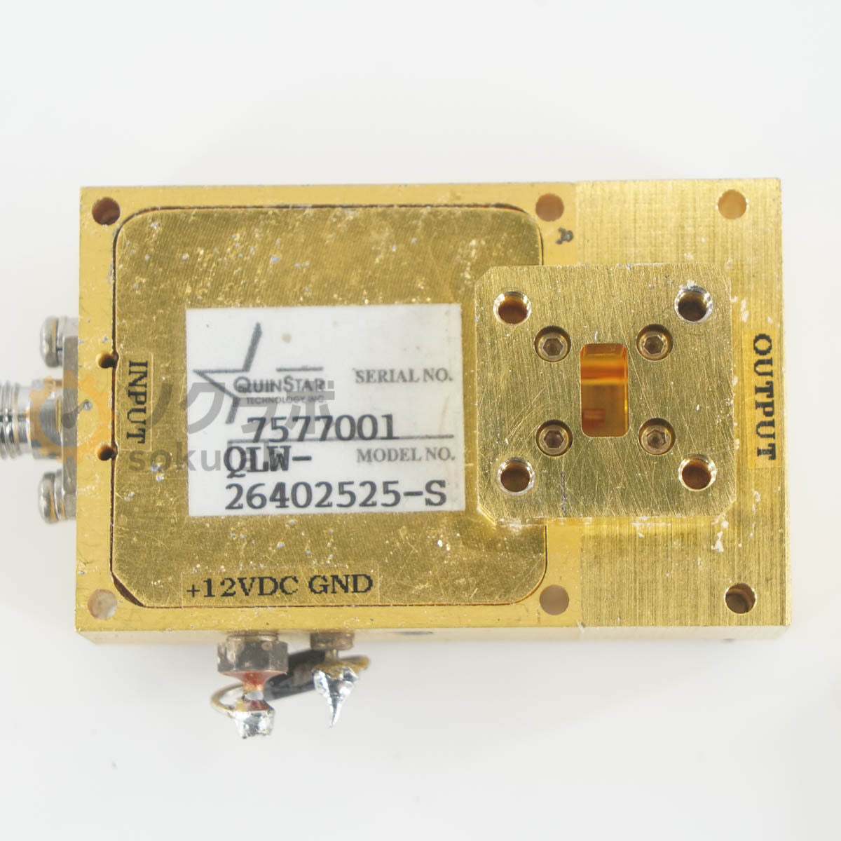 QUINSTAR QLW-26402525-S Amplifier WR-28 UG-599 K Connector Waveguide [x1244570814]