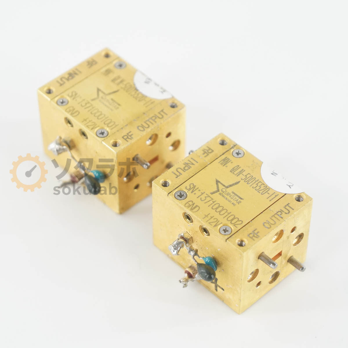 QUINSTAR QLN-50015520-11 Amplifier Waveguide WR-15 UG-385 2 pcs [l1244662487]