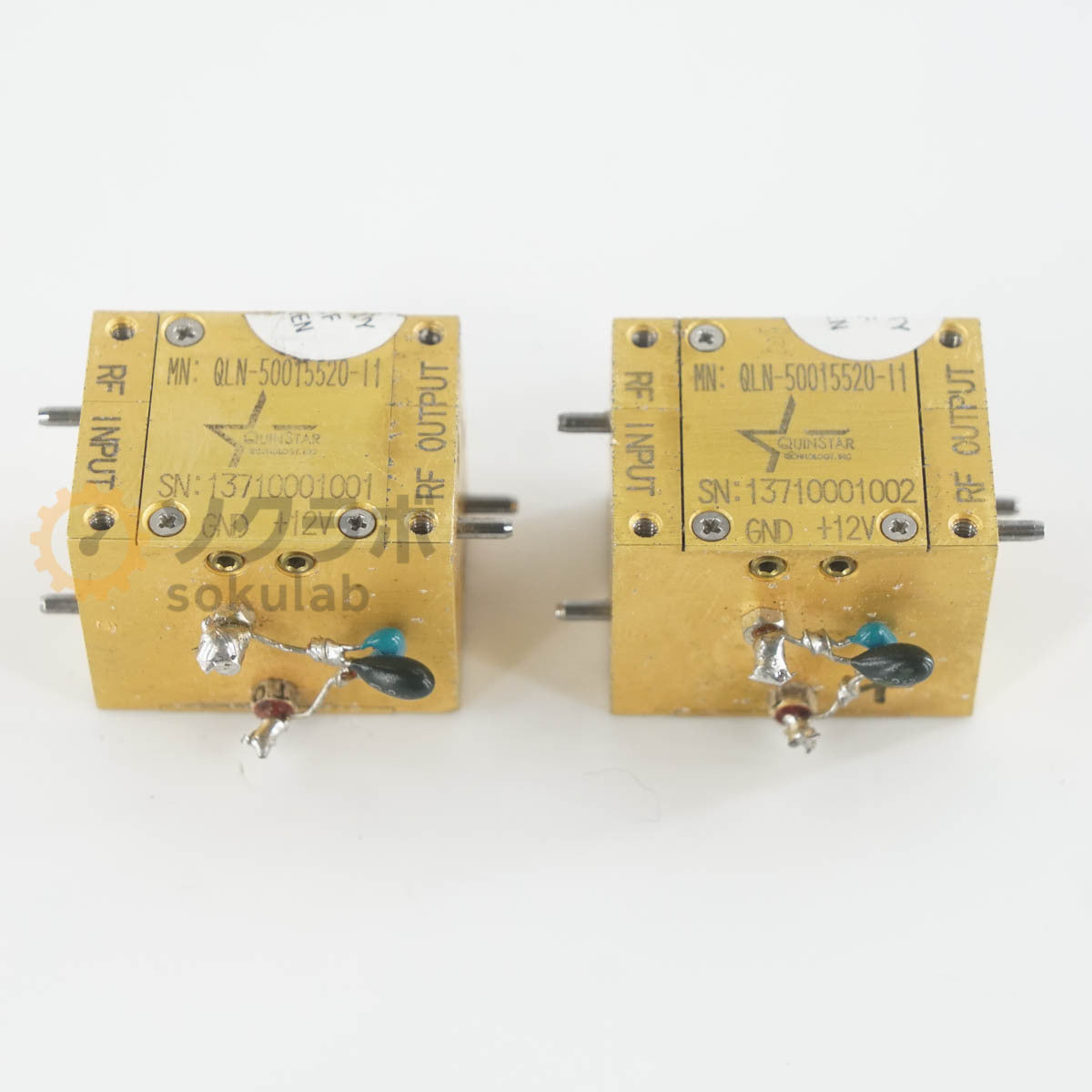 QUINSTAR QLN-50015520-11 Amplifier Waveguide WR-15 UG-385 2 pcs [l1244662487]