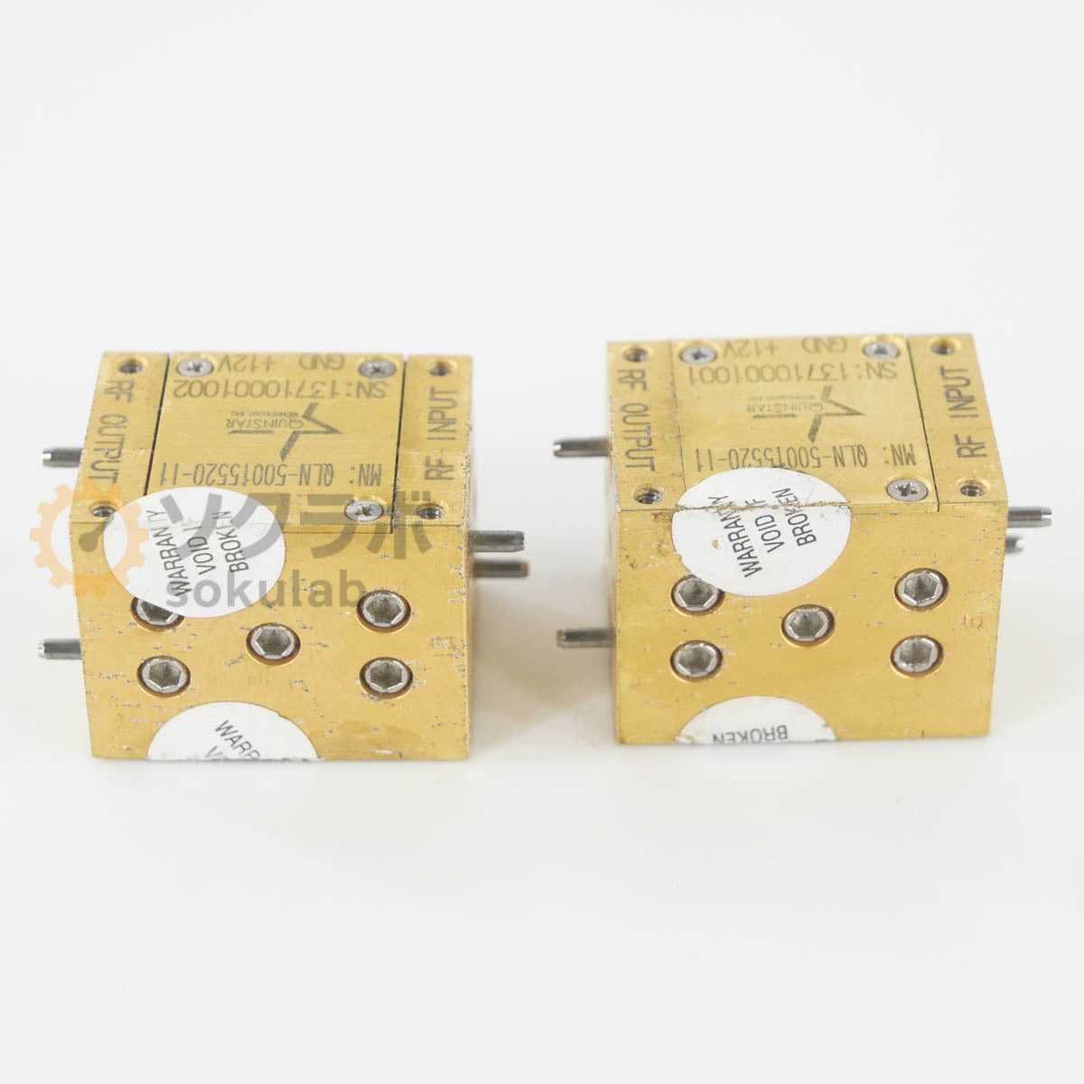 QUINSTAR QLN-50015520-11 Amplifier Waveguide WR-15 UG-385 2 pcs [l1244662487]