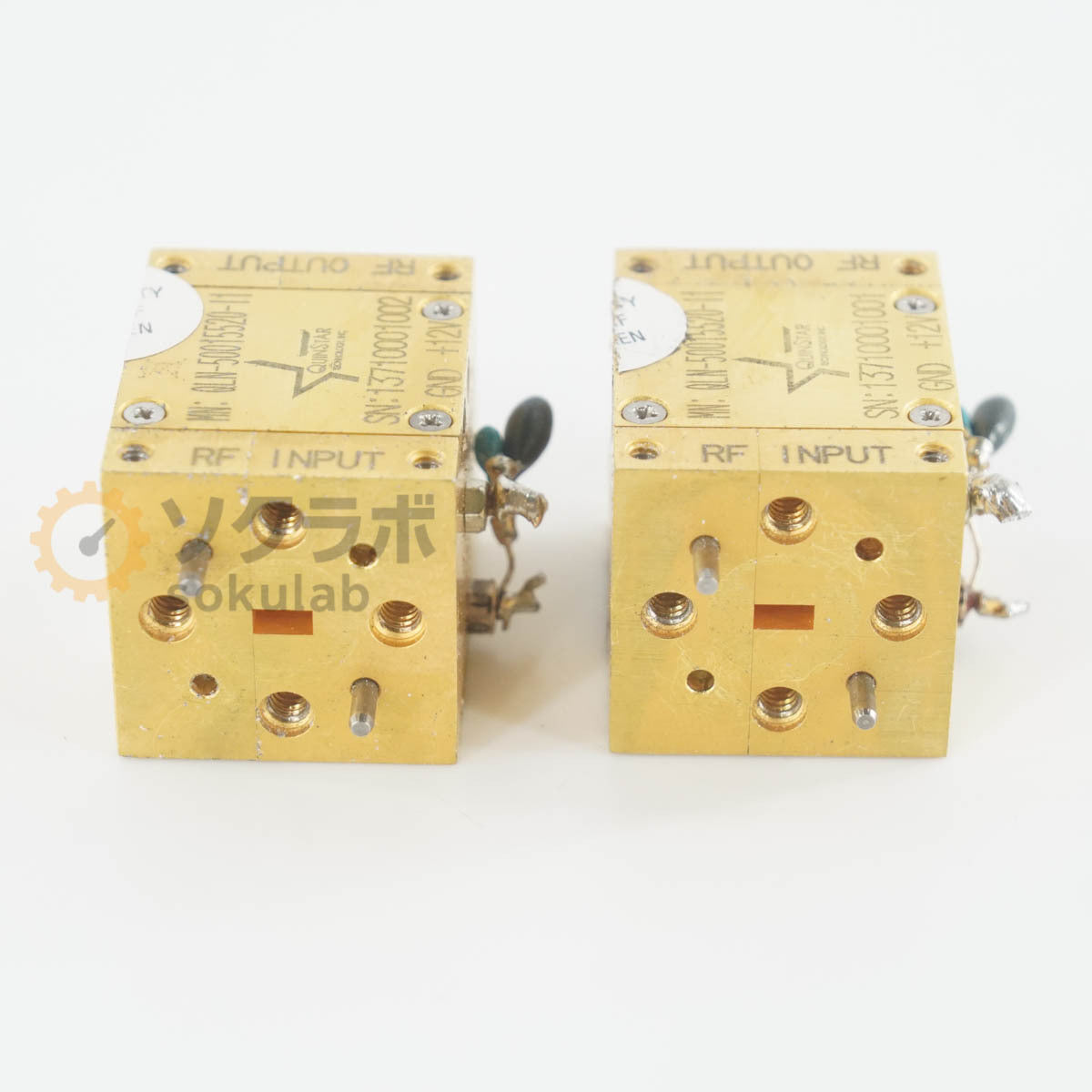 QUINSTAR QLN-50015520-11 Amplifier Waveguide WR-15 UG-385 2 pcs [l1244662487]