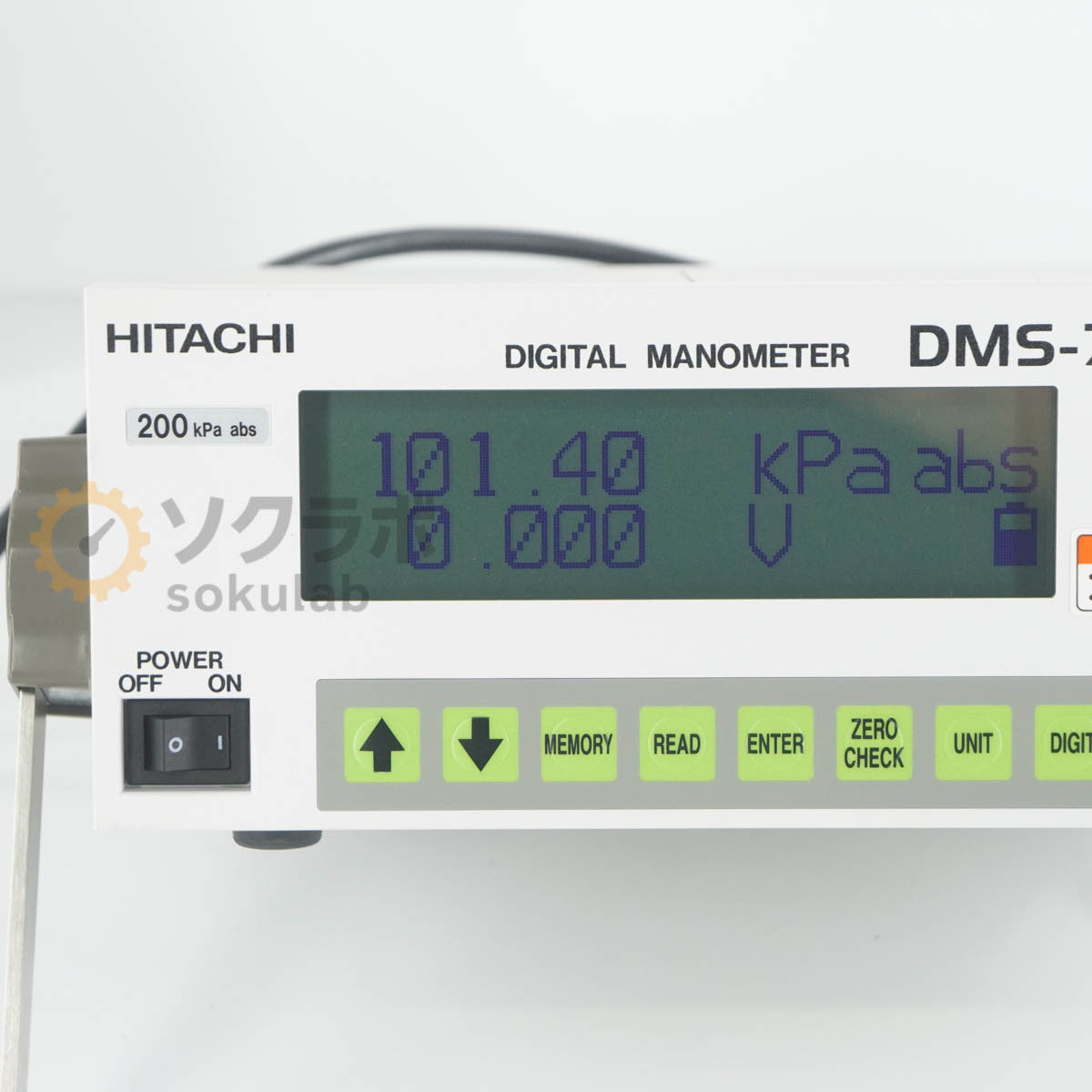 HITACHI DMS-7A DIGITAL MANOMETER 200kPa abs [x1244646031]