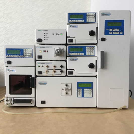 Nihon Bunko PU-2080 High-Speed Liquid Chromatograph CO-2065 MD-2010 DG-2080-53 LC-NETⅡ/ADC MX-2080-32 AS-2055 2 Units [1244810649]