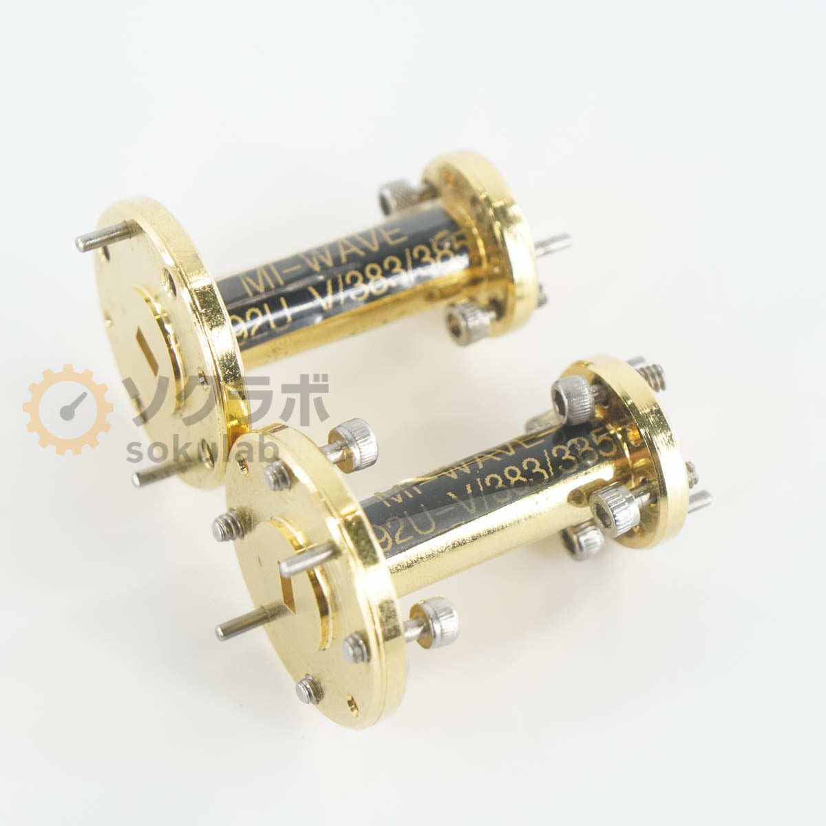 MI-Wave 692U-V/383/385 Tapered Transition WR-15 UG-385 waveguide WR-19 UG-383 RF 2 pcs [h1244831365]