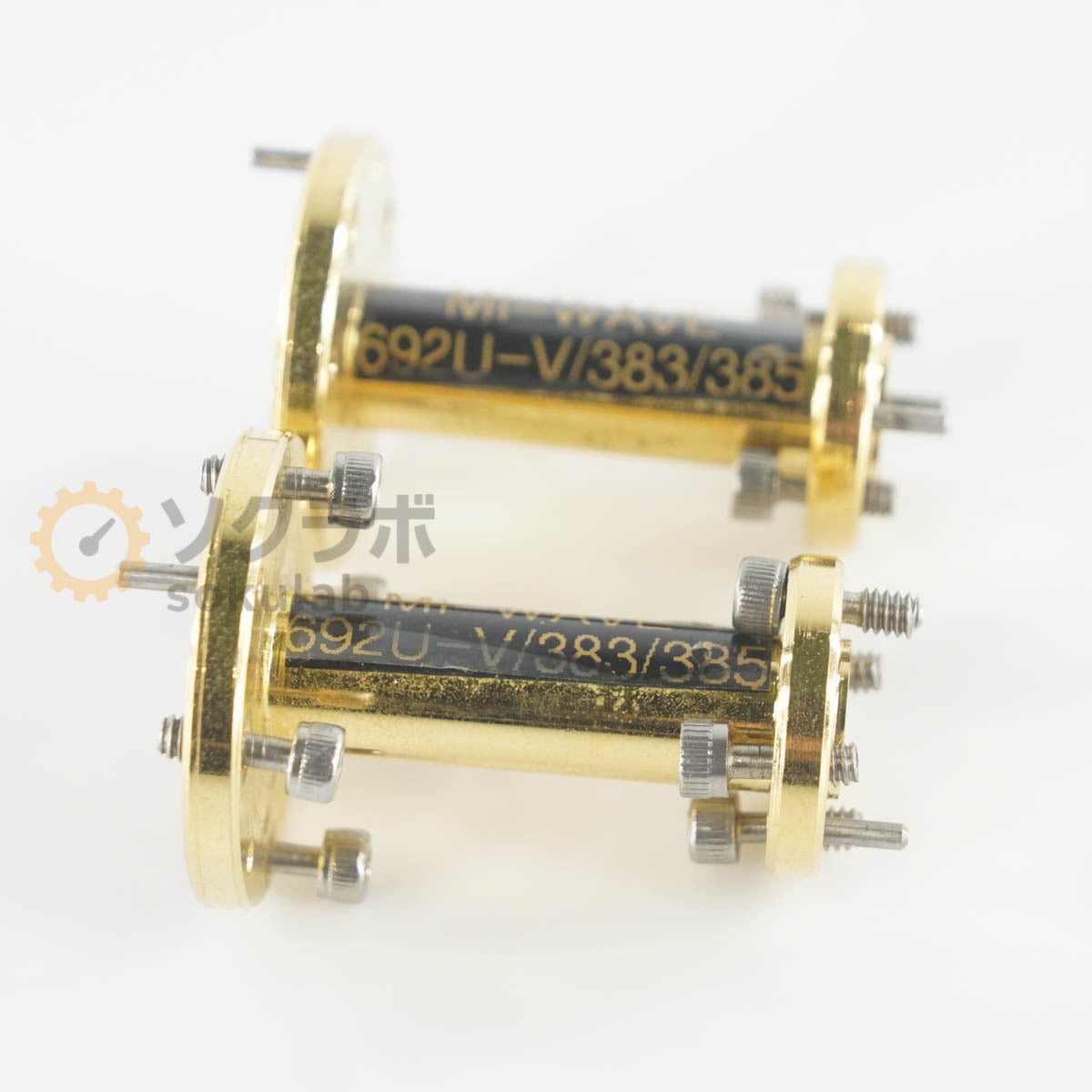 MI-Wave 692U-V/383/385 Tapered Transition WR-15 UG-385 waveguide WR-19 UG-383 RF 2 pcs [h1244831365]