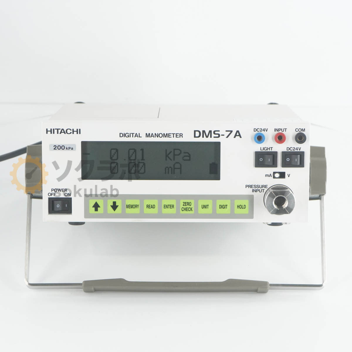 HITACHI DMS-7A DIGITAL MANOMETER 200kPa [e1244840460]