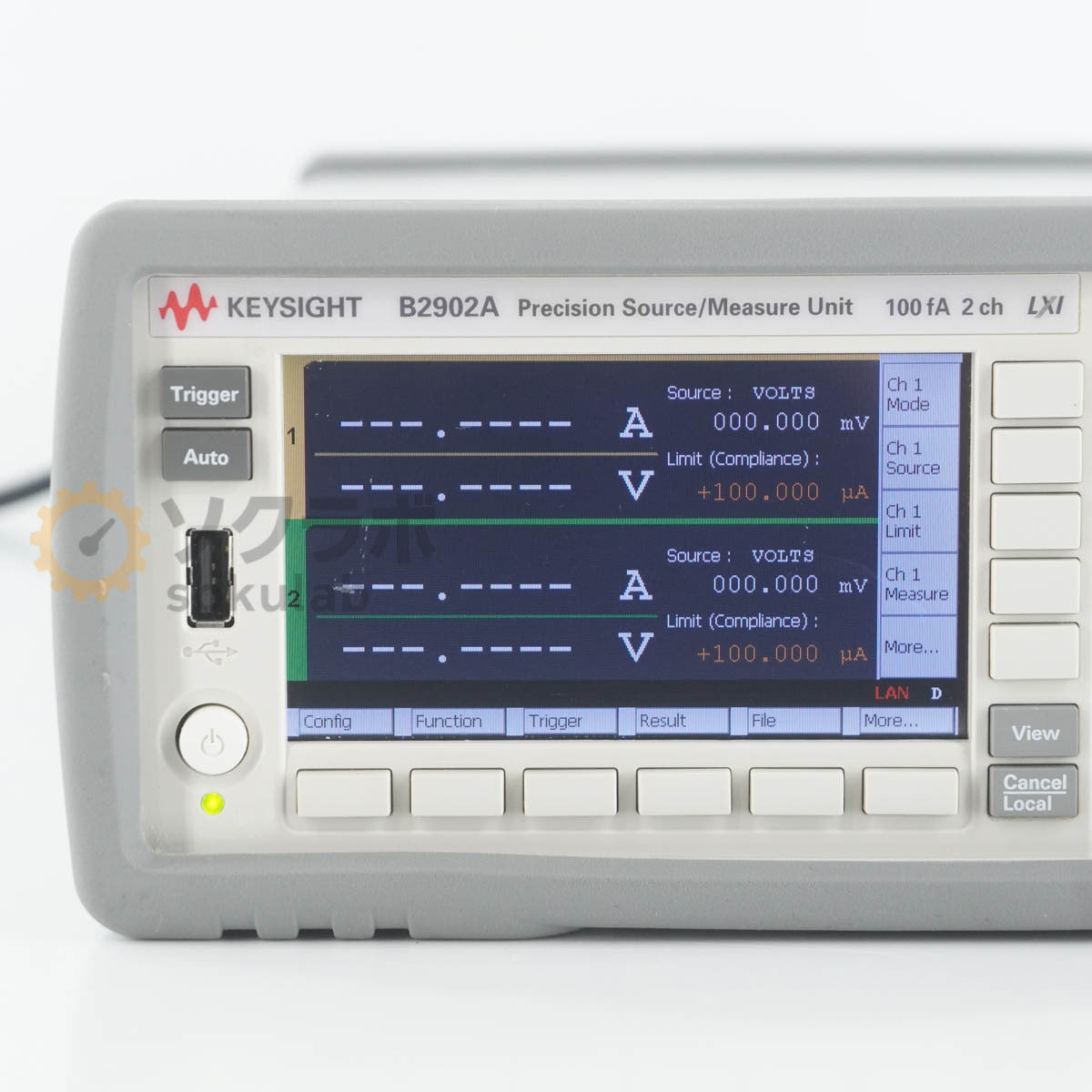 Keysight B2902A Precision Source/Measure Unit 100fA 2ch LXI ATO-60502 [h1244844288]