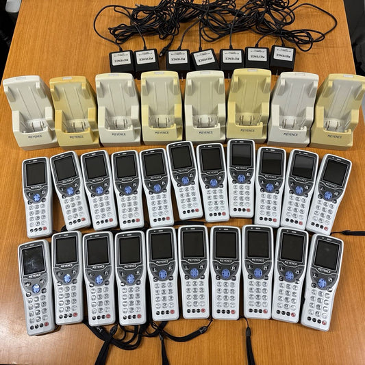 Keyence BT-600 Handheld Terminal 21 Units with 8 Chargers and 7 Adapters [g1244883445]