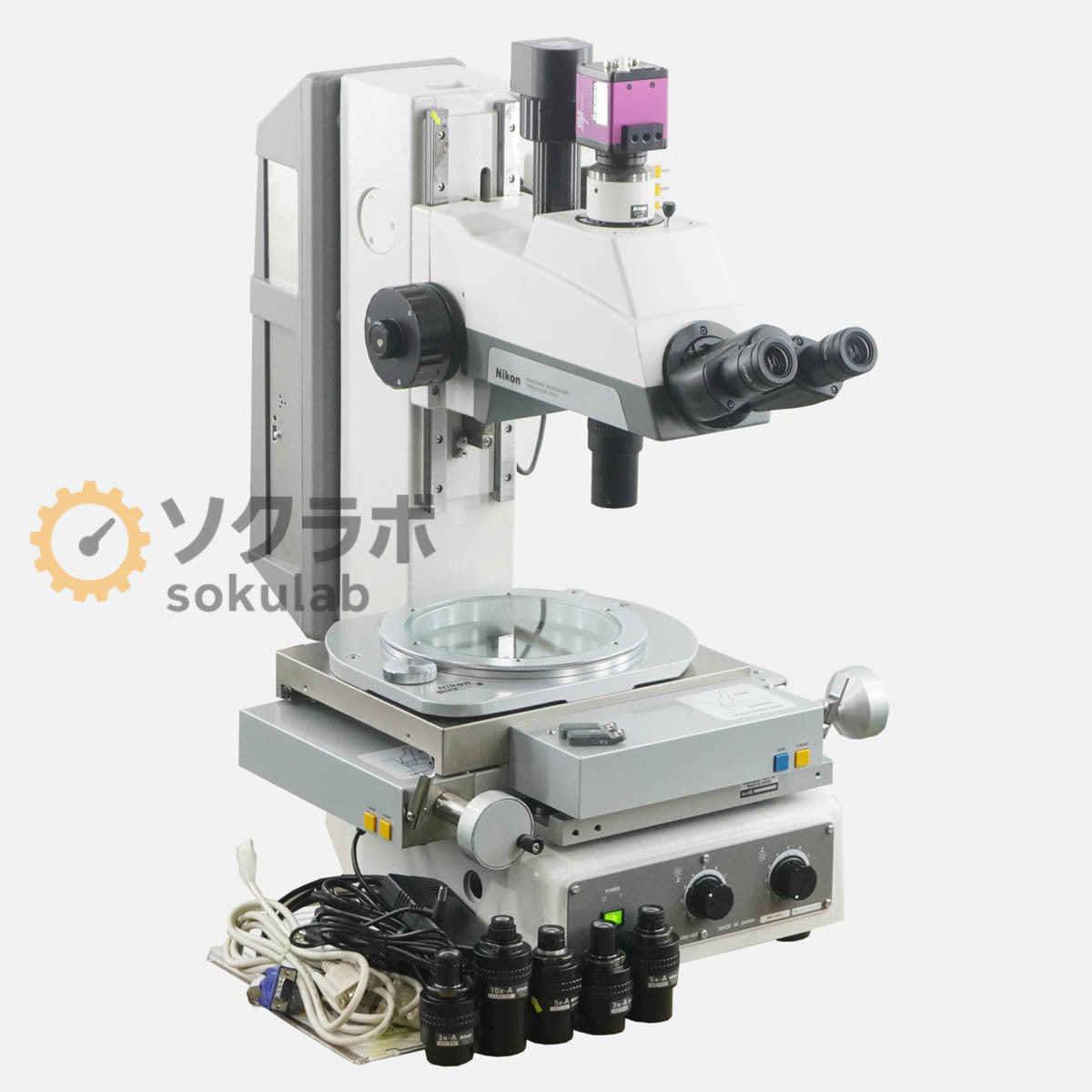 Nikon MM-400/L Measuring Microscope with CFWN10×/20 3×-A 5×-A 10×-A [s1244978289]