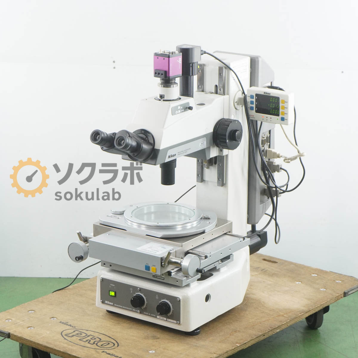Nikon MM-400/L Measuring Microscope with CFWN10×/20 3×-A 5×-A 10×-A [s1244978289]