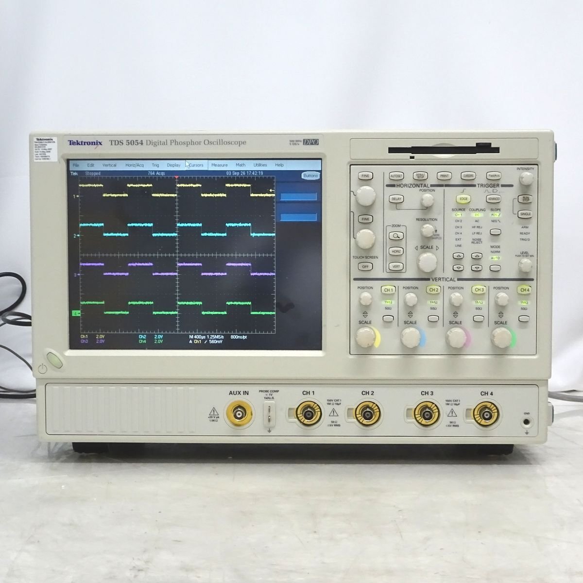 Tektronix TDS5054 Digital Oscilloscope 500MHz 4ch (as-is) [d1245100771]