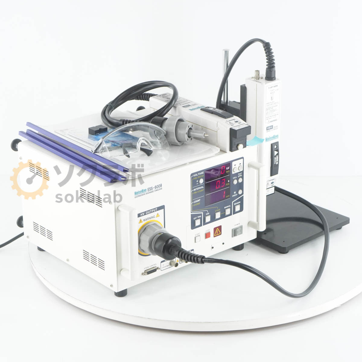 NoiseKen ESS-6008 Electrostatic Discharge Simulator HBM-M 01-00054A MM-MF 01-00055A Probe [l1245218842]