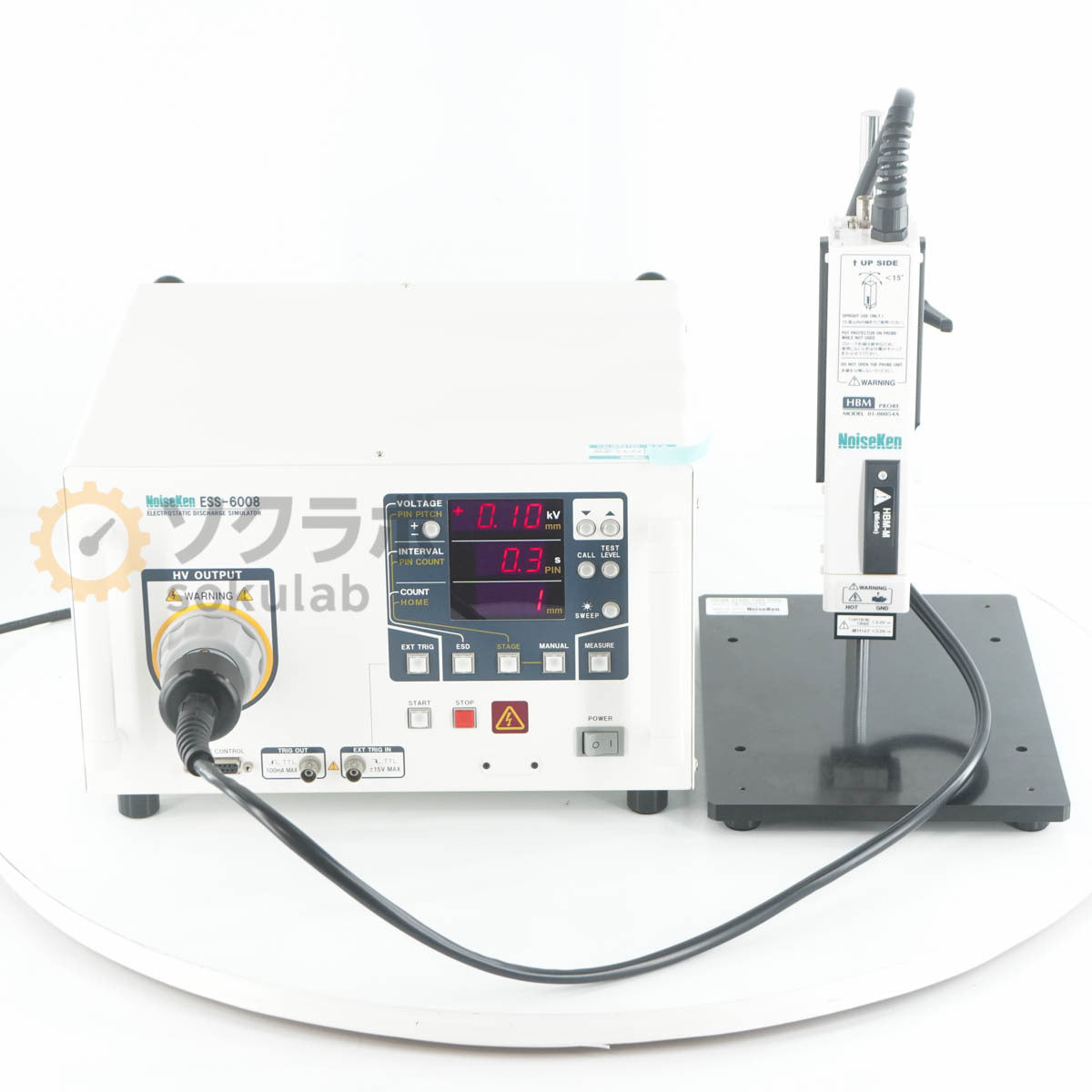 NoiseKen ESS-6008 Electrostatic Discharge Simulator HBM-M 01-00054A MM-MF 01-00055A Probe [l1245218842]