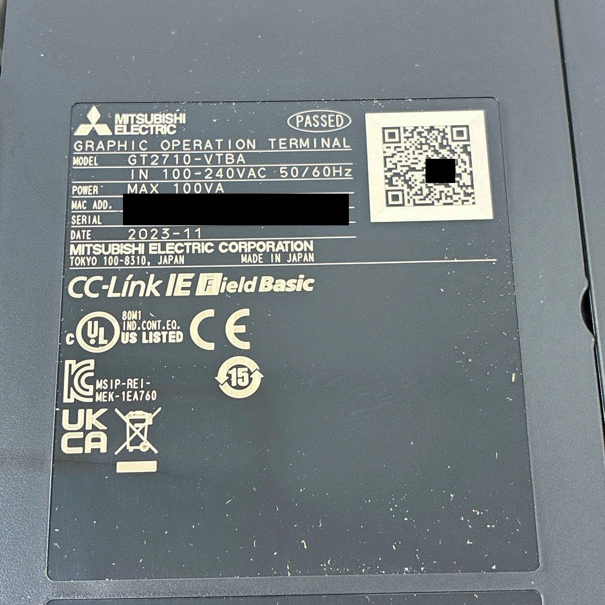 Mitsubishi GT2710-VTBA Touch Panel Graphic Operation Terminal GOT2000 [q1245528668]