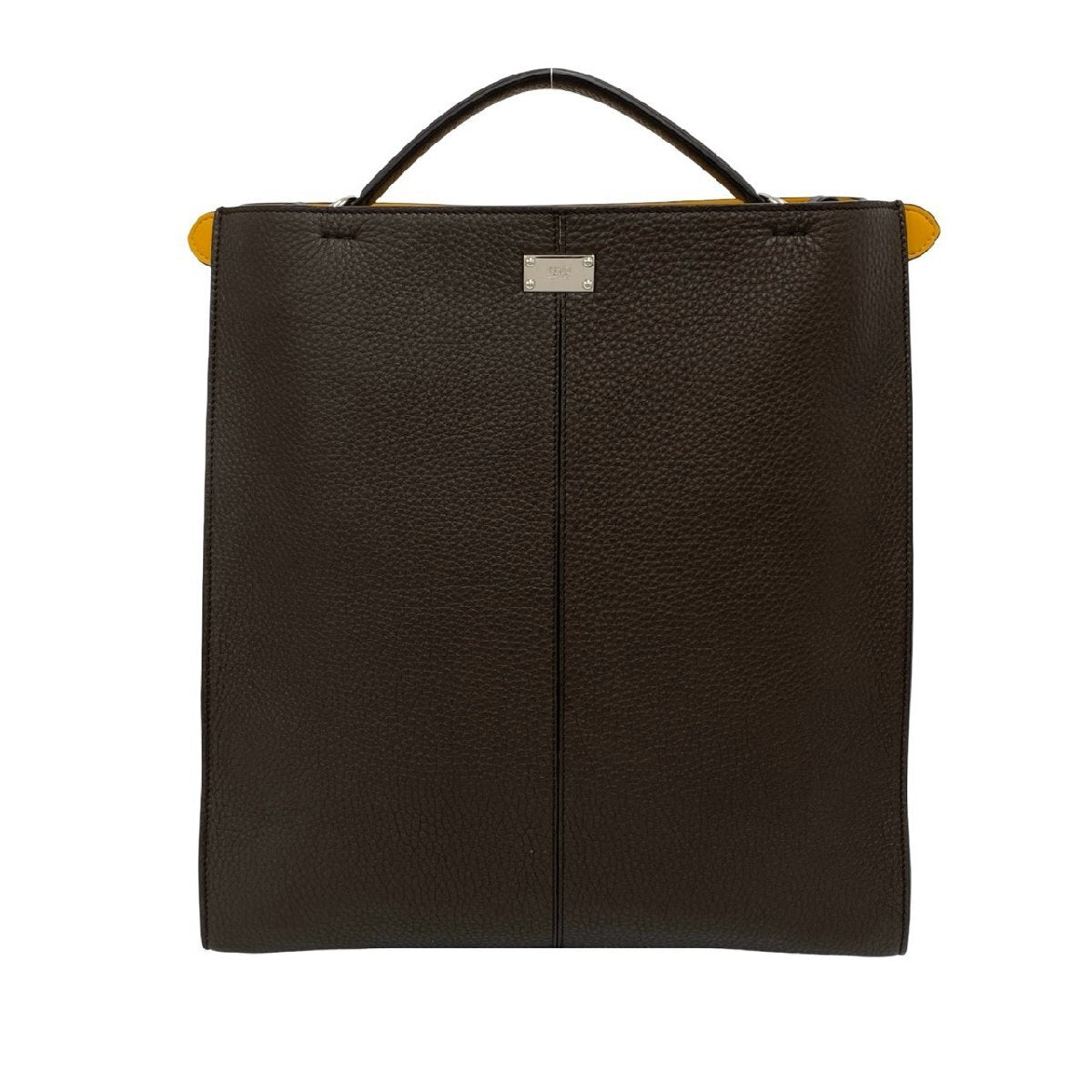 FENDI Peekaboo X Light Leather Shoulder Bag Brown [d1245644202]