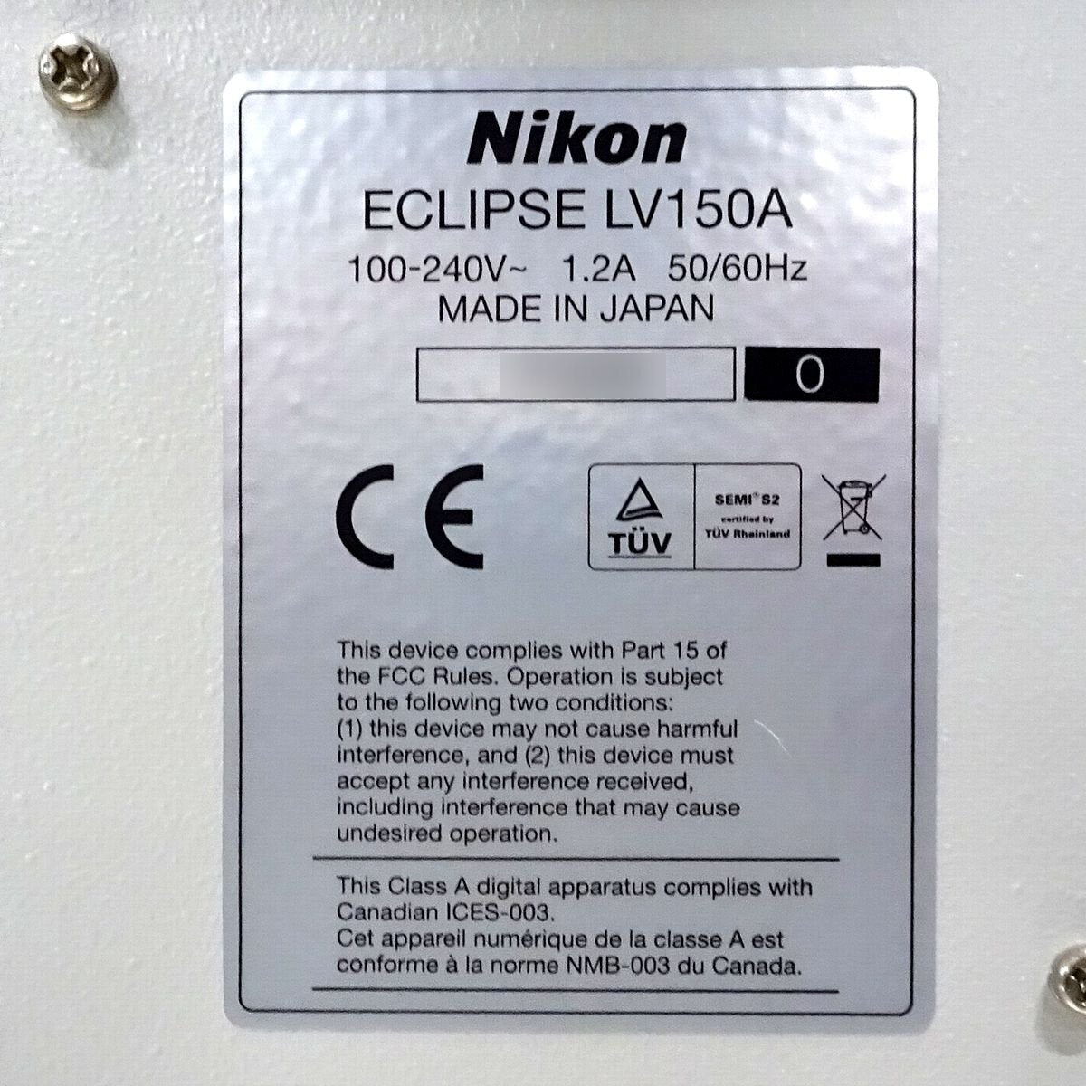 Nikon ECLIPSE LV150A Industrial Microscope with 5 Objective Lenses (for parts or not working) [t1246244437]