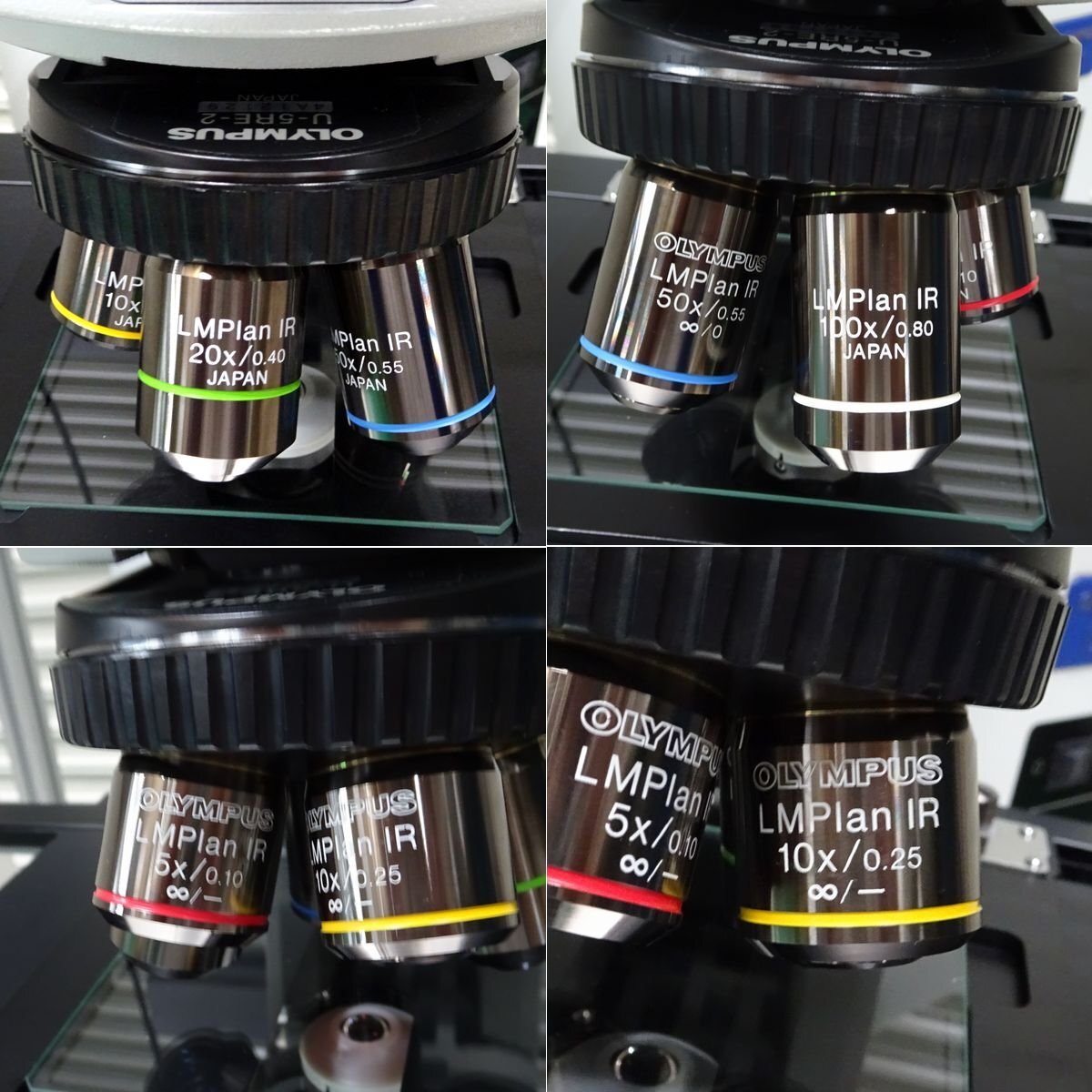 Olympus BX51TRF Microscope with 5 Objective Lenses and CCD Camera (as-is) [w1246247322]
