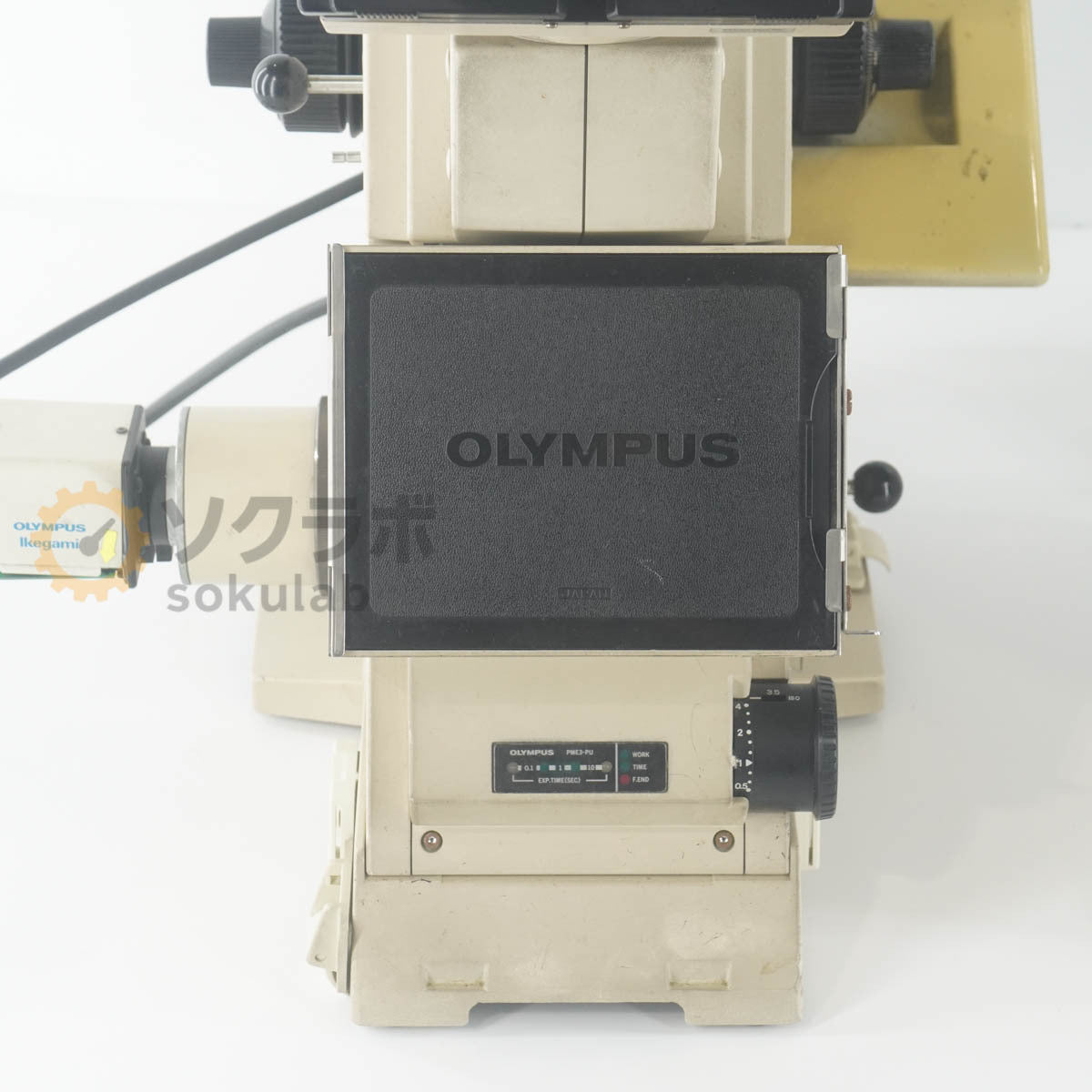 OLYMPUS PME 3 Microscope with WHK10×20L NeoDPlan 5 10 20 40 VM-50 ICD-740 PM-CBK-3 TM1550A [b1246406908]