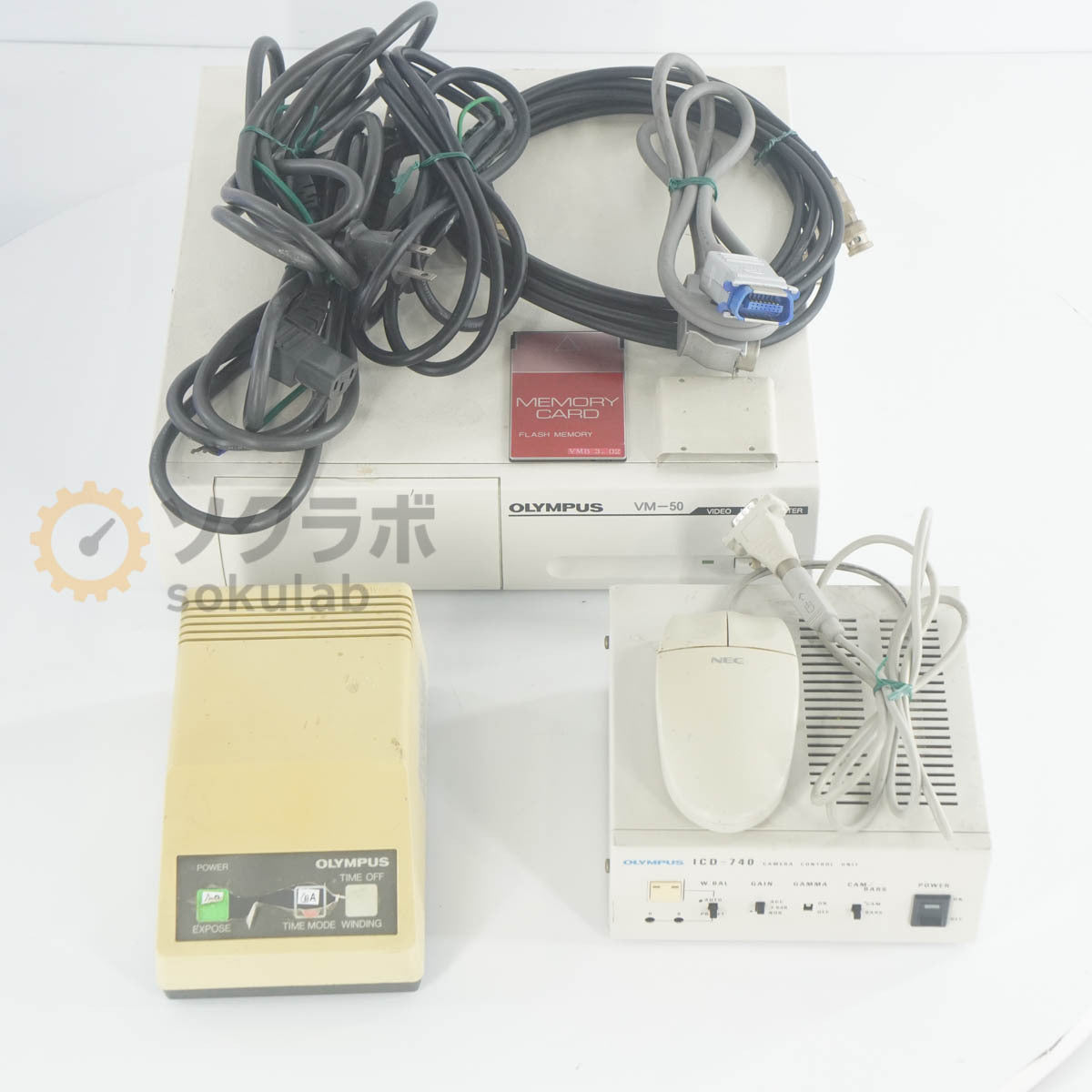 OLYMPUS PME 3 Microscope with WHK10×20L NeoDPlan 5 10 20 40 VM-50 ICD-740 PM-CBK-3 TM1550A [b1246406908]