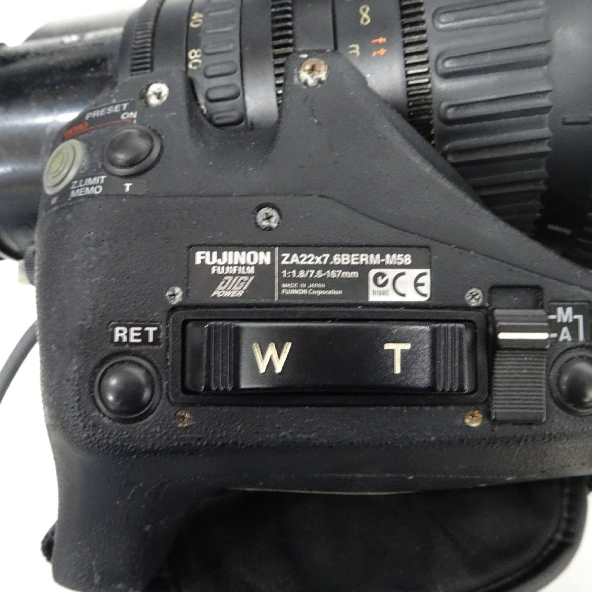 Fujinon ZA22 x 7.6BERM-M58 HD Zoom Lens B4 Mount [j1246661548]