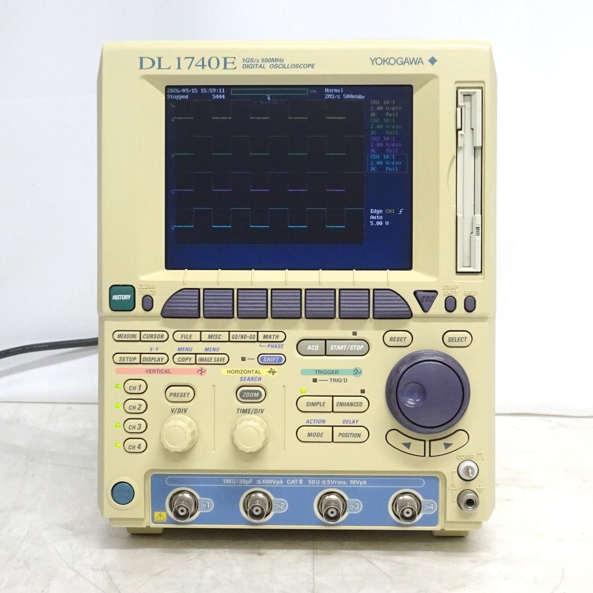 Yokogawa DL1740E Digital Oscilloscope 4ch 1GS/s 500MHz [n1246803683]
