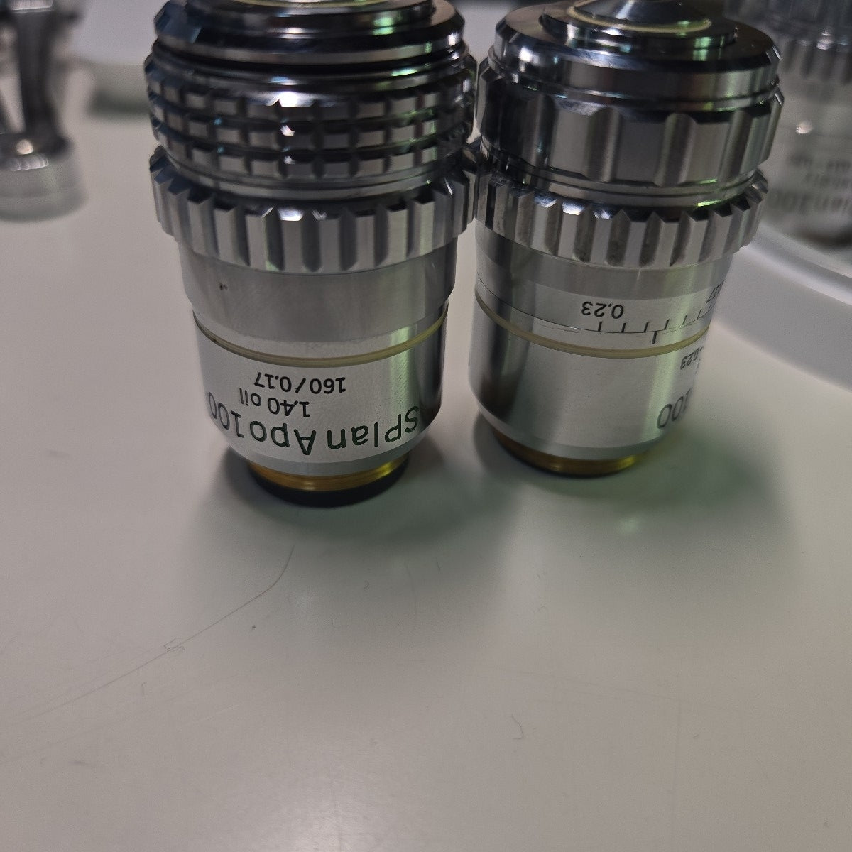 Olympus Splan apo 100 Oil Immersion Objective Lens Uplan 100 Dry Objective Lens Pair [d1247325975]