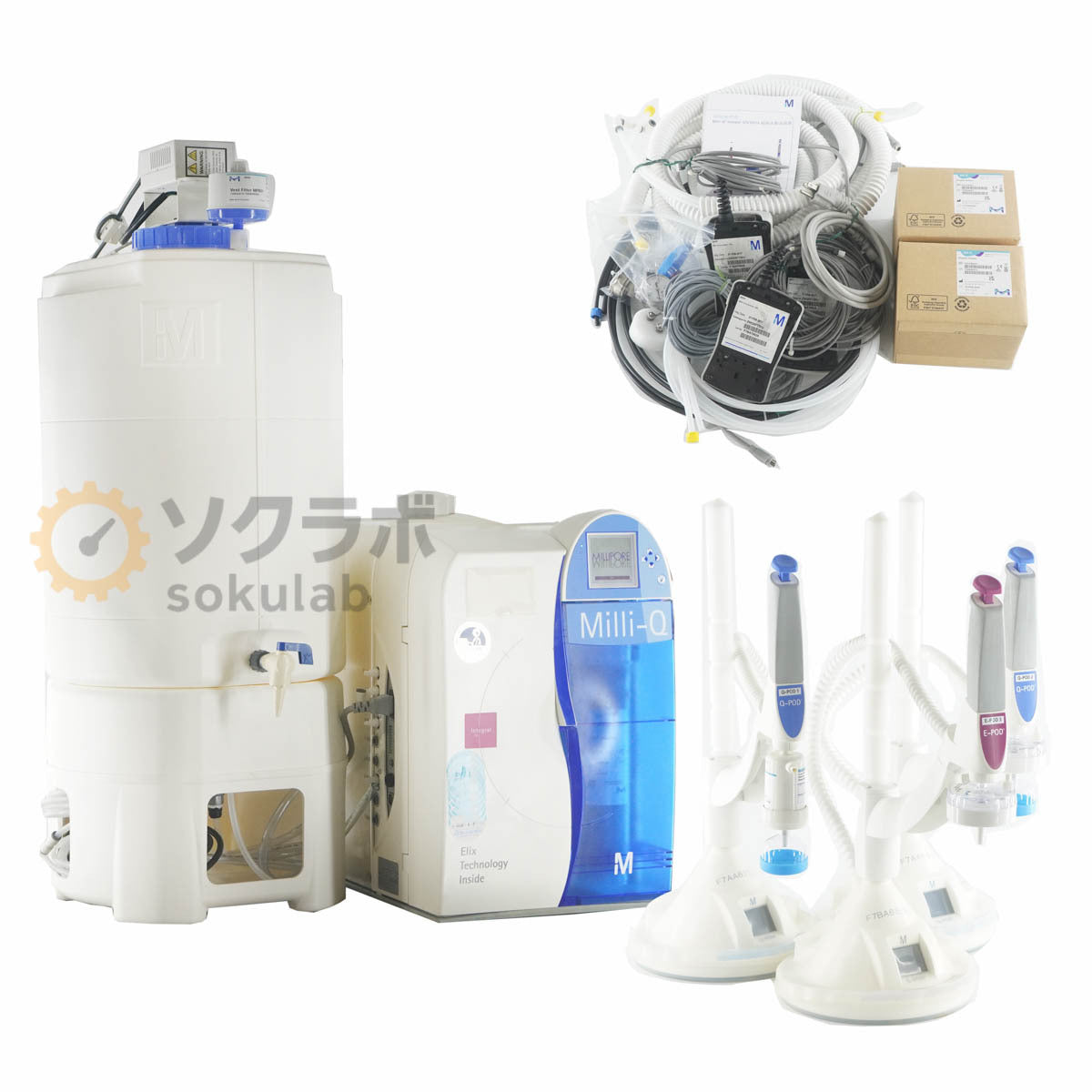 Millipore Milli-Q Integral 10 ZRXQ010T0 Water Purification System 60 L PE Tank Q-POD E-POD [m1247333849]