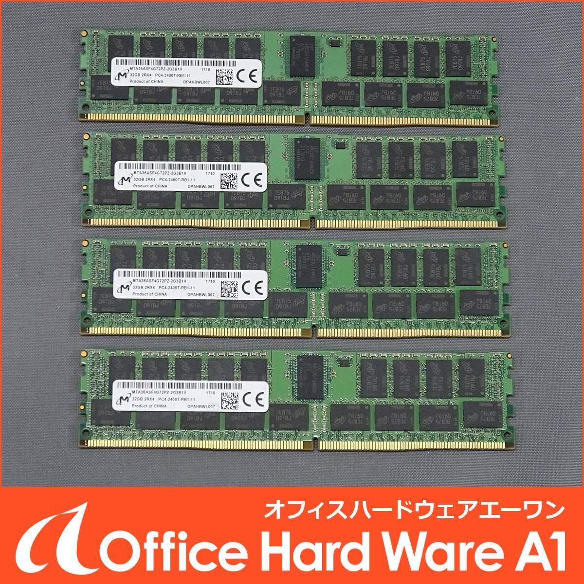Micron MTA36ASF4G72PZ-2G3B1 Memory 128GB (32GB x4) DDR4-2400 RDIMM [j1247695187]