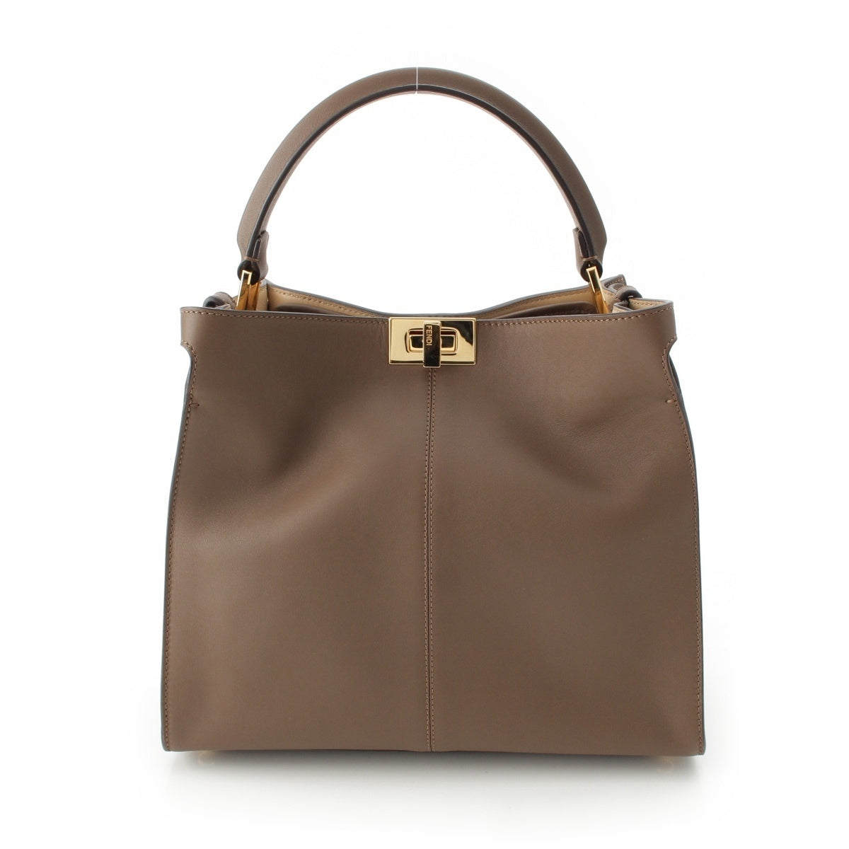 Fendi Peekaboo X-Light Medium Leather 2WAY Handbag 8BN310 Brown [t1248425279]