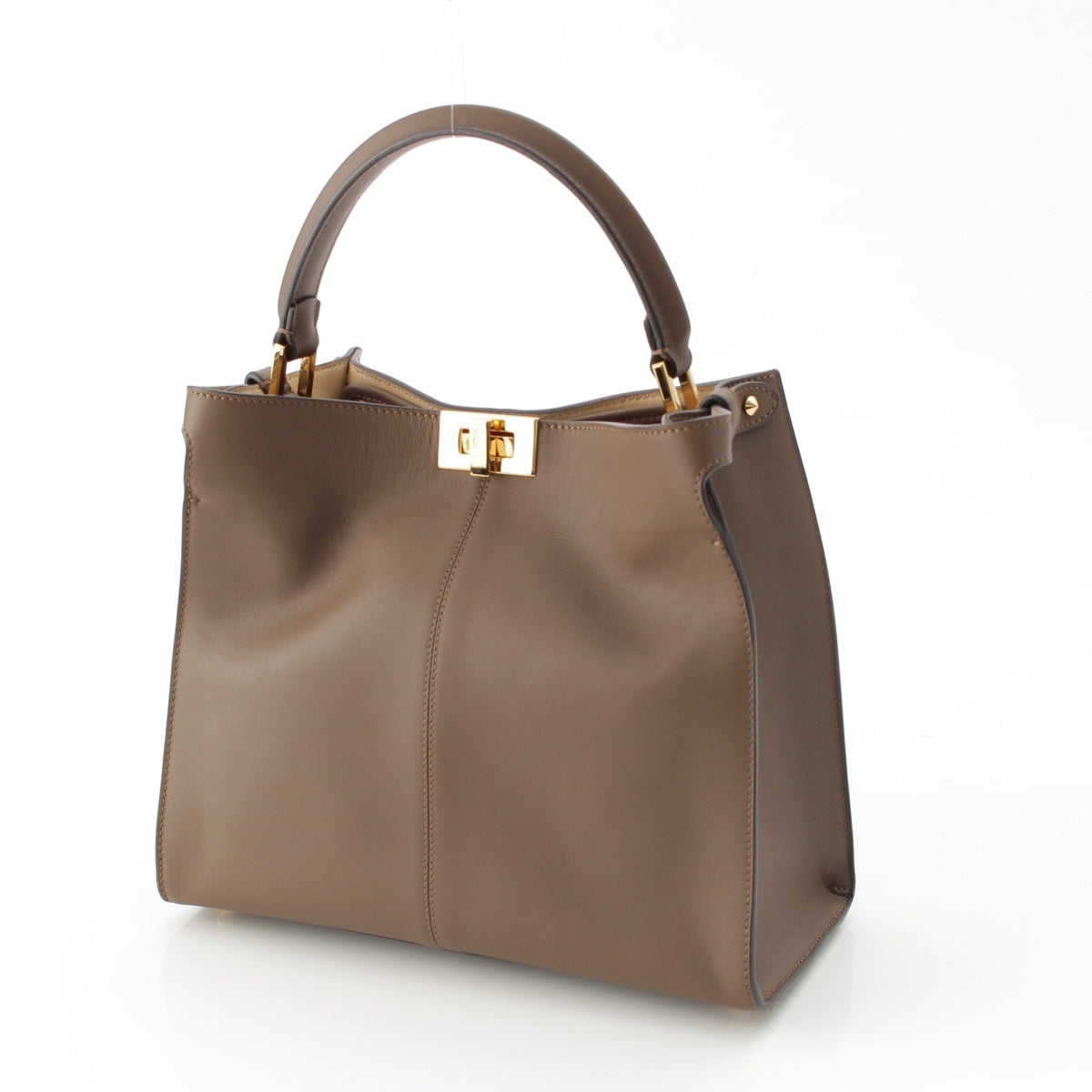 Fendi Peekaboo X-Light Medium Leather 2WAY Handbag 8BN310 Brown [t1248425279]