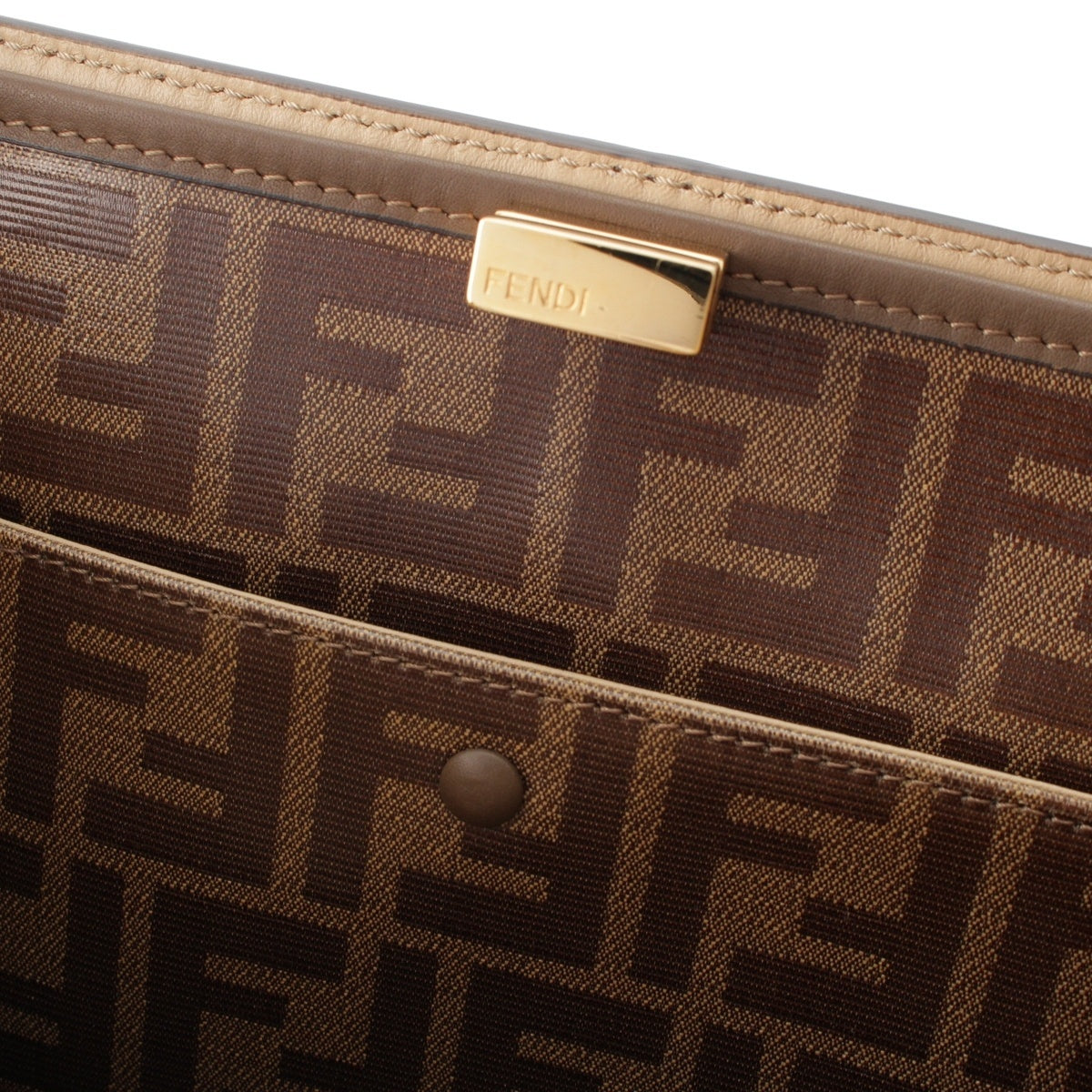 Fendi Peekaboo X-Light Medium Leather 2WAY Handbag 8BN310 Brown [t1248425279]