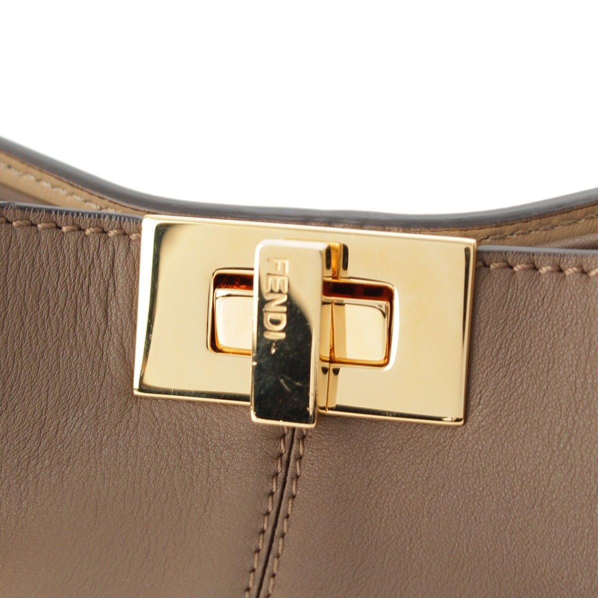 Fendi Peekaboo X-Light Medium Leather 2WAY Handbag 8BN310 Brown [t1248425279]