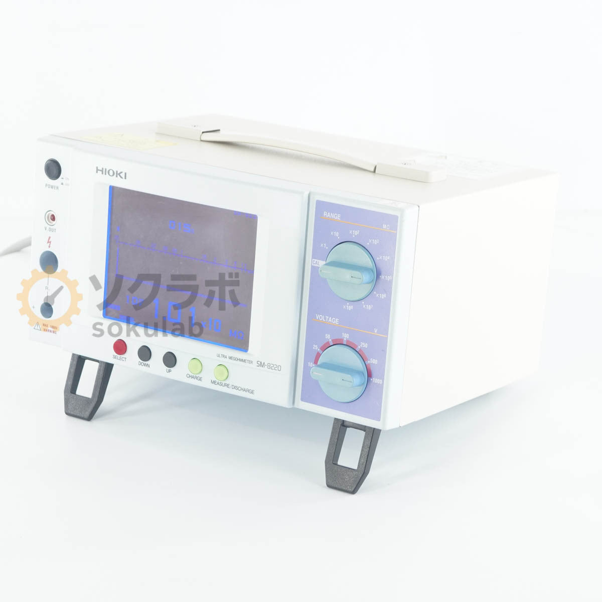 Hioki SM-8220 ULTRA MEGOHMMETER with Power Cord and Manual [l1248636612]