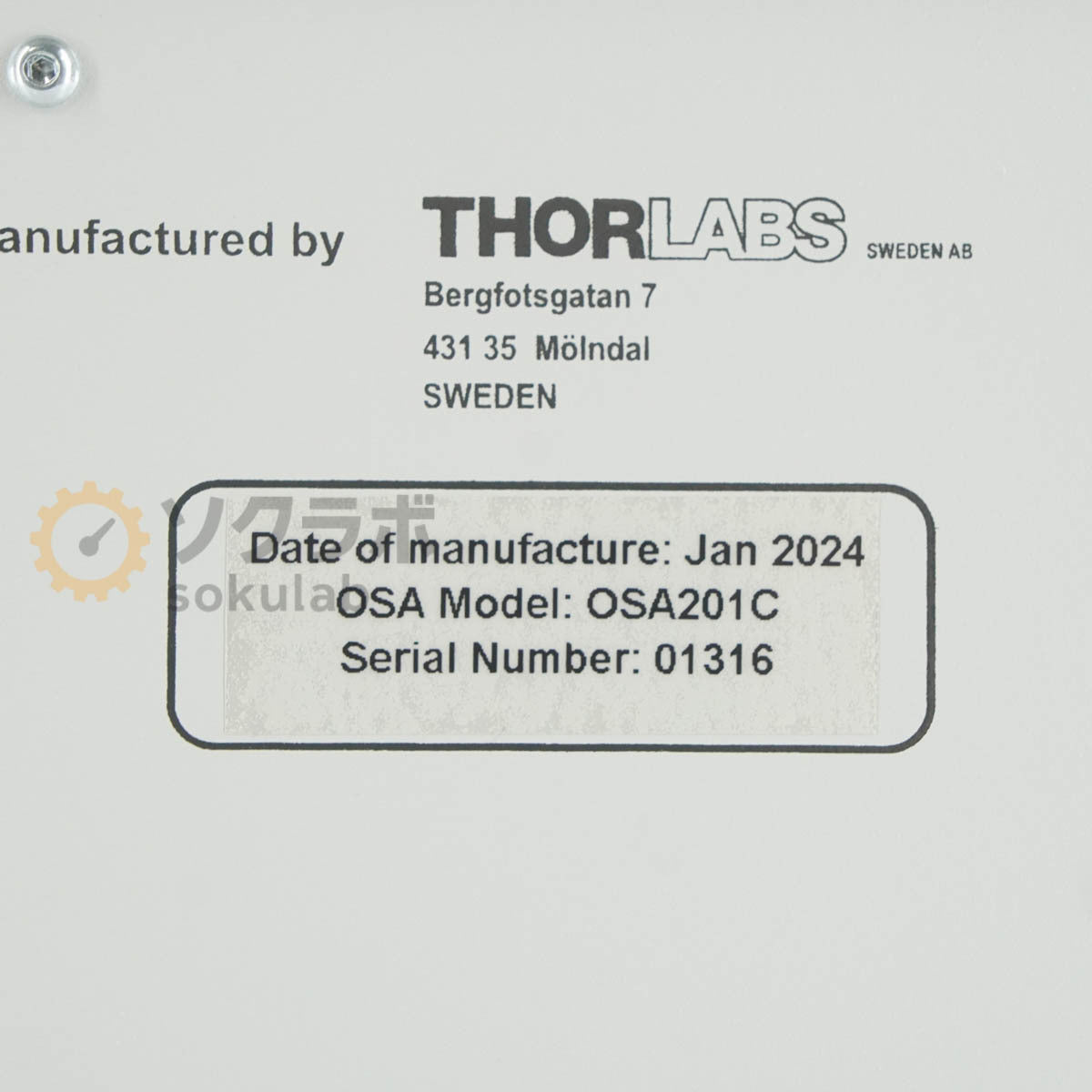THORLABS OSA 201C Optical Spectrum Analyzer 350-1100nm [e1249052522]