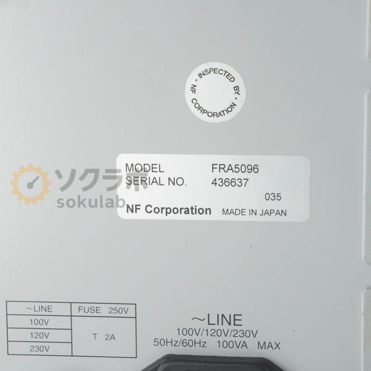 NF FRA 5096 Frequency Response Analyzer 0.1mHz-15MHz [o1249057626]
