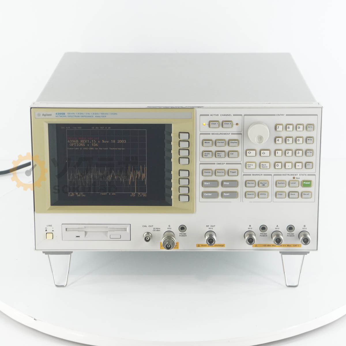 Agilent 4396B Network Spectrum Impedance Analyzer 100kHz-1.8GHz ATO-21074 OPT 1D6 1D5 [d1249056268]