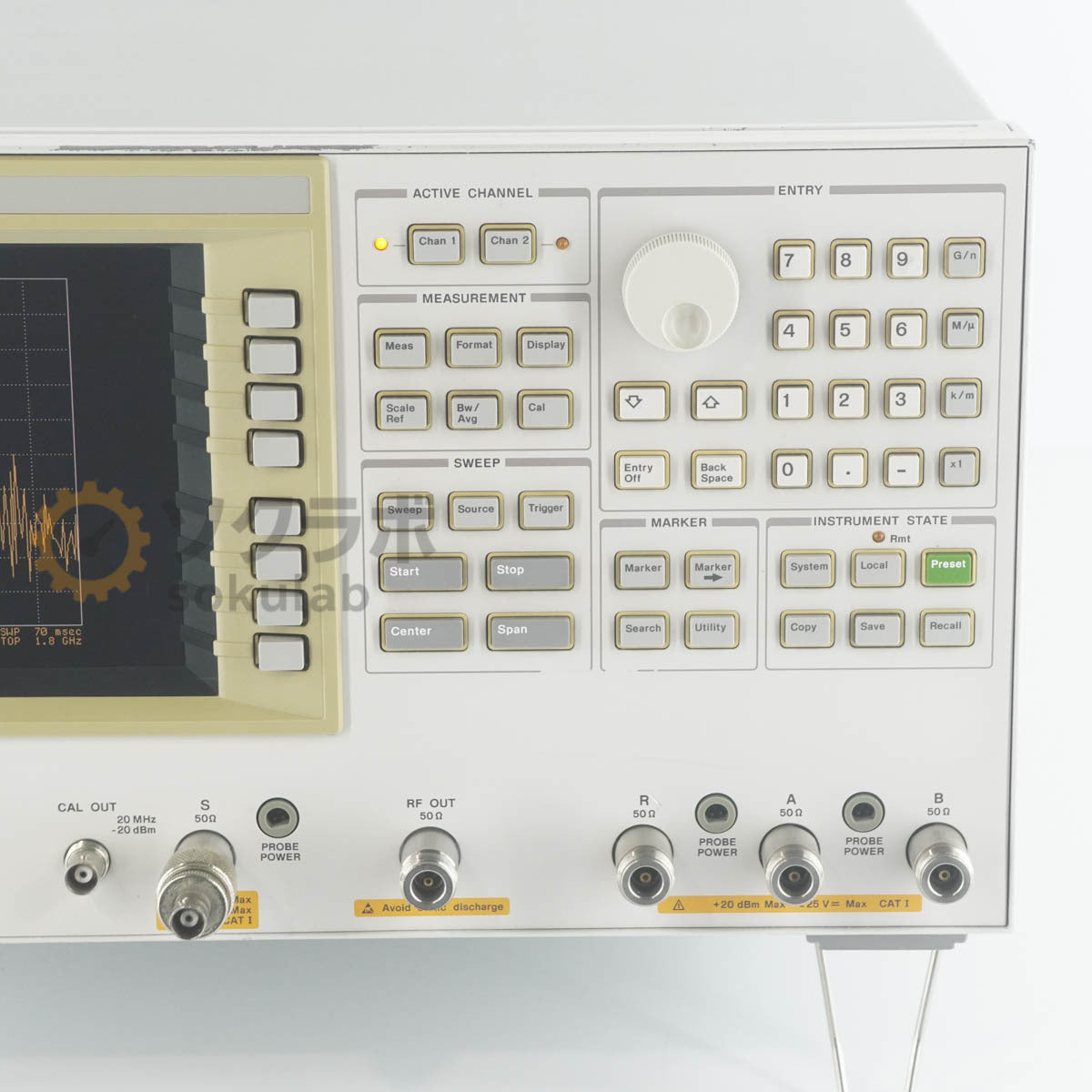 Agilent 4396B Network Spectrum Impedance Analyzer 100kHz-1.8GHz ATO-21074 OPT 1D6 1D5 [d1249056268]