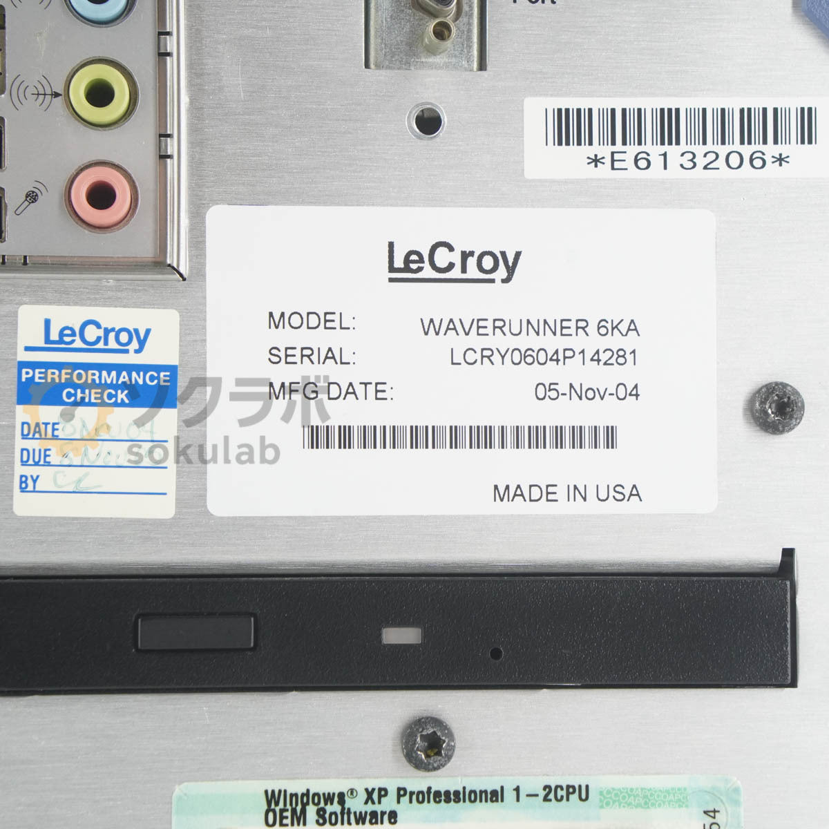 LeCroy waveRunner 6100A 1GHz Oscilloscope 6KA [h1249050302]