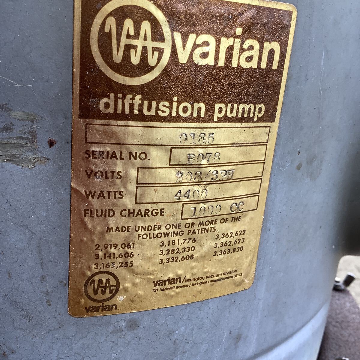 Agilent Diffusion Pump Large Vacuum Pump 50kg (as-is) [u1249062886]