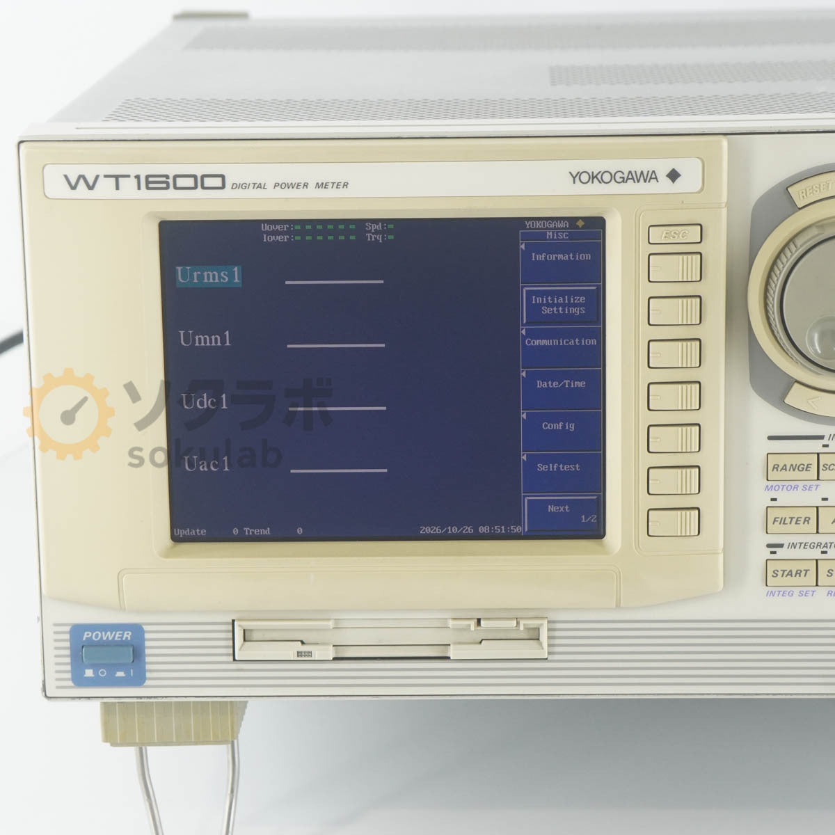 Yokogawa WT1600 Digital Power Meter 11/2025CAL 760101-60-C1-M/B5/C10/DA/MTR/7N [l1250117906]