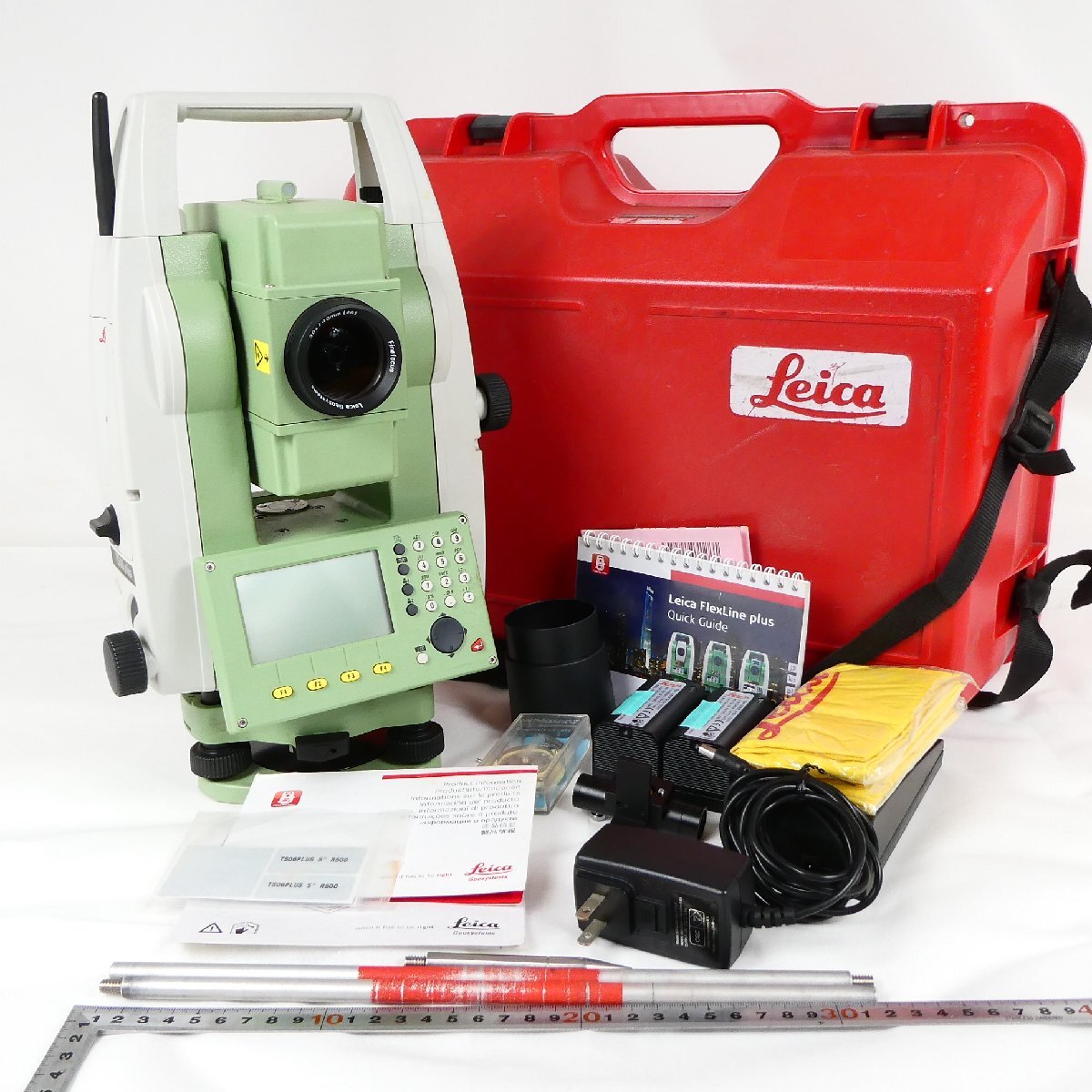Leica TS06 Plus Total Station with Charger Battery Case and Accessories [u1250226647]