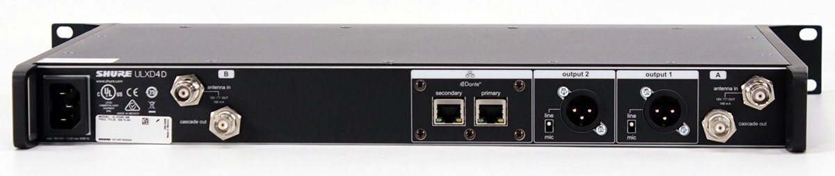 Shure ULXD4D 2ch Wireless Receiver ULX-D Series 770-810MHz [d1212190229]