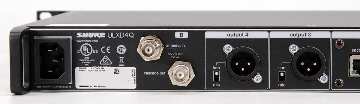 SHURE ULXD4Q Wireless Receiver 4ch AB 770-810MHz Shure ULX-D System [j1217013071]