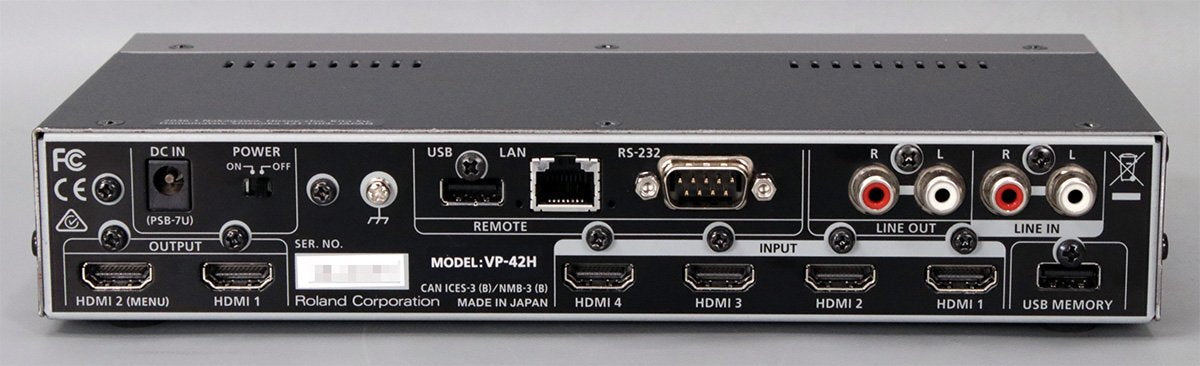 Roland VP-42H Video Processor HDMI Switcher 4 Inputs 2 Outputs [w1241307802]