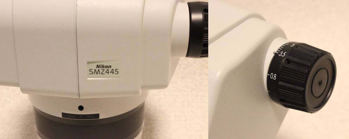 Nikon SMZ445 Stereo Microscope Eyepiece 10x/20 10x/21 Hayashi Repik Twin Arm LED Lighting HDA-TW3B Plain Stand C-PS [k1216320989]
